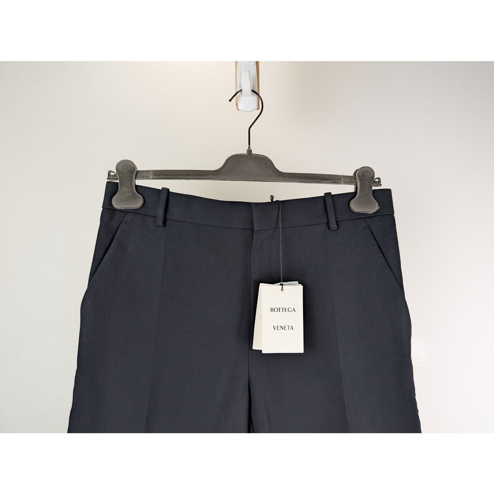 Bottega Veneta o1rshd1 Double Cotton Canvas Trousers in Space Black Size US 34 / EU 50 - 2 Thumbnail