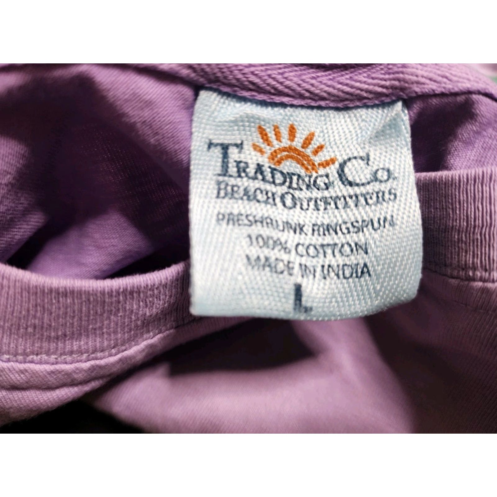 Vintage Surf Style Men's L Purple Graphic Print T-Shirt Short Sleeve Fisherman Outdoor Sports Size US L / EU 52-54 / 3 - 4 Thumbnail