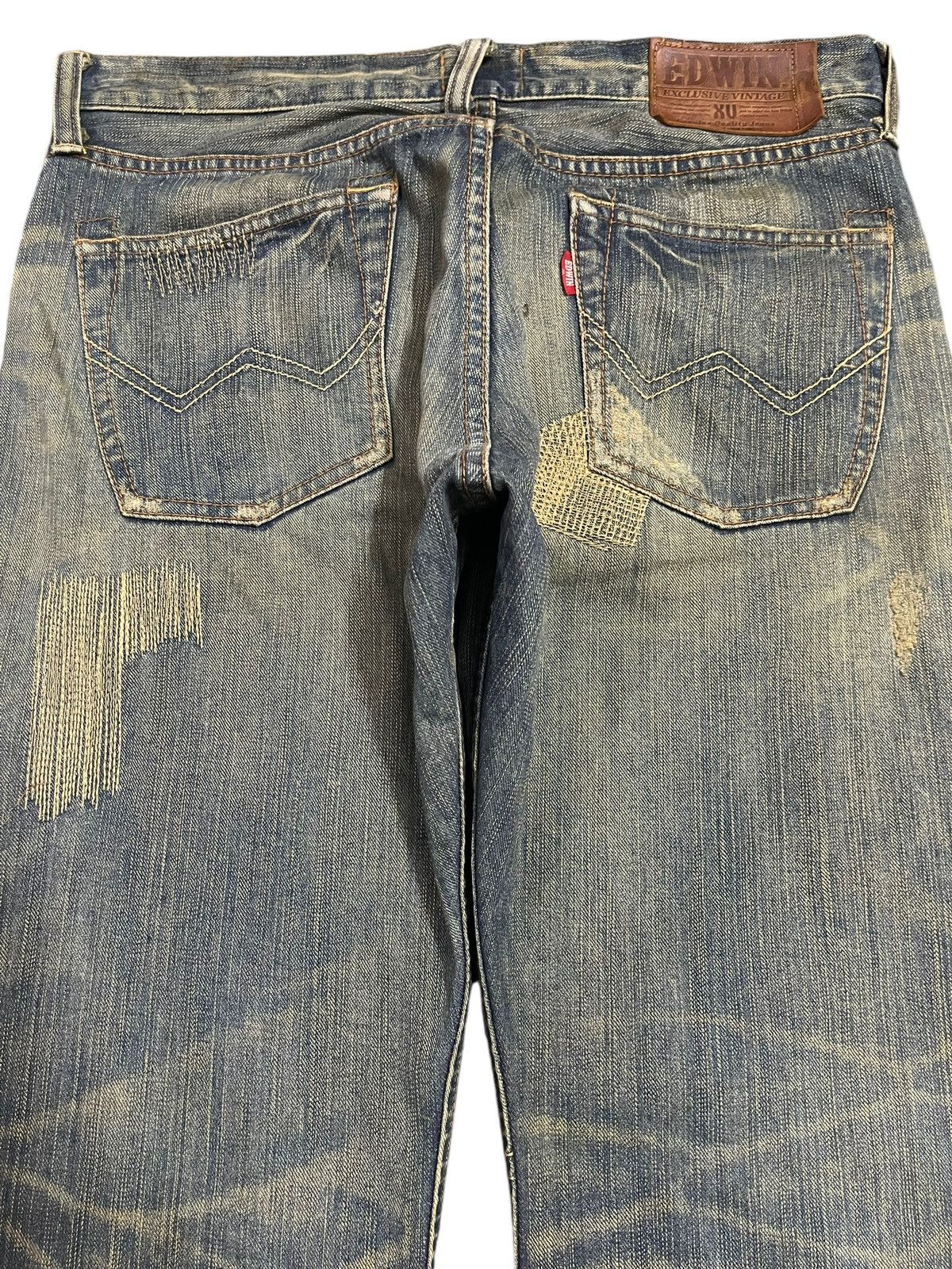 Edwin Edwin XV Exclusive Vintage Faded Wash Distressed Baggy Jeans Size US 34 / EU 50 - 5 Thumbnail