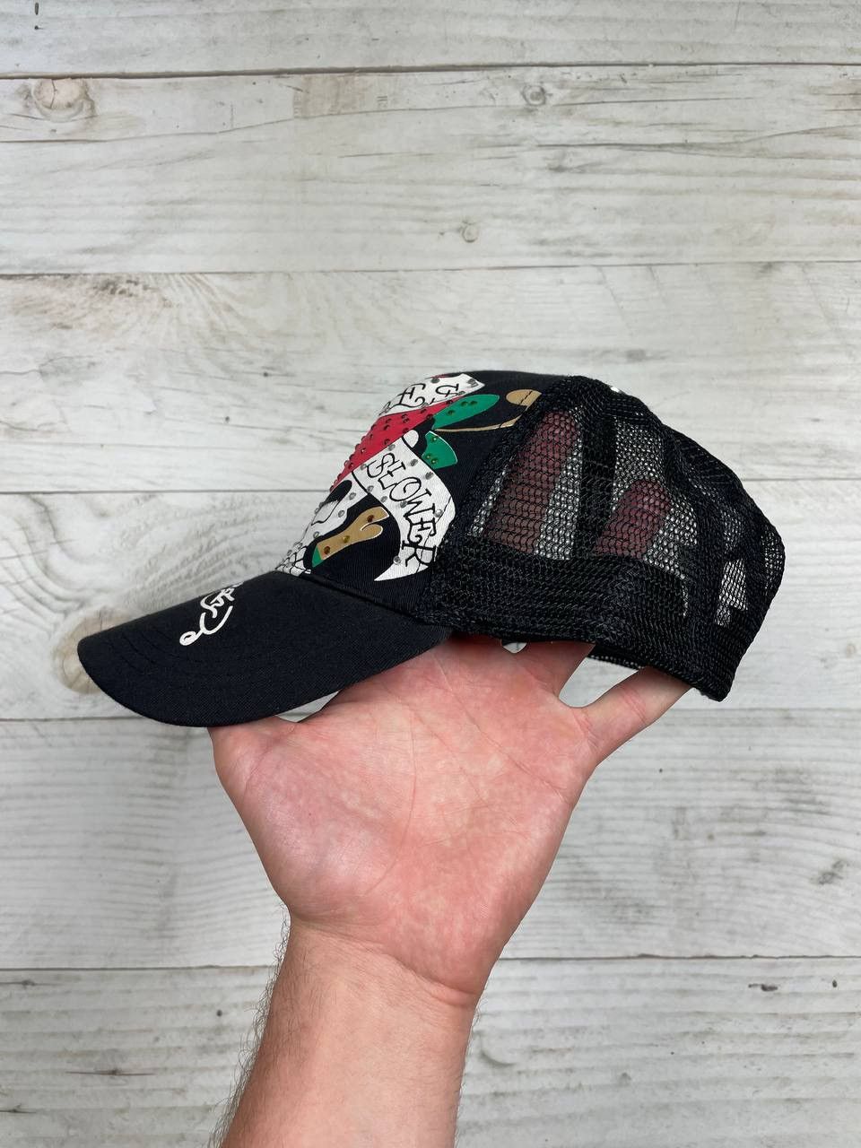 Ed Hardy Vintage Ed Hardy Cap Love Kills Slower Y2K Japan Size ONE SIZE - 5 Thumbnail