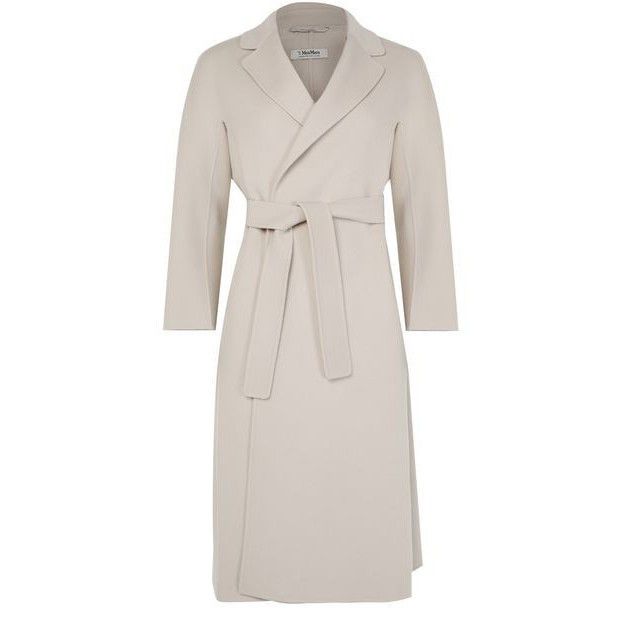 Max Mara MAX MARA Esturia Belted Marble Gray Wool Long Coat New & Aut Size XS / US 0-2 / IT 36-38 - 1 Thumbnail