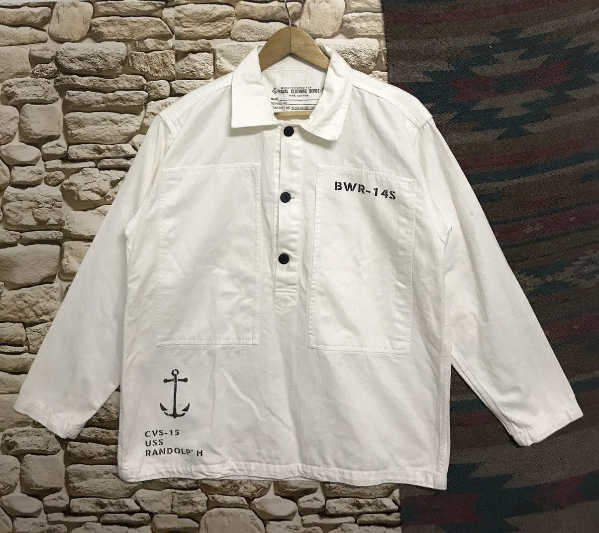 Naval Clothing Factory Naval clothing Depot Reproduction Vintage Tees Size US M / EU 48-50 / 2 - 1 Thumbnail