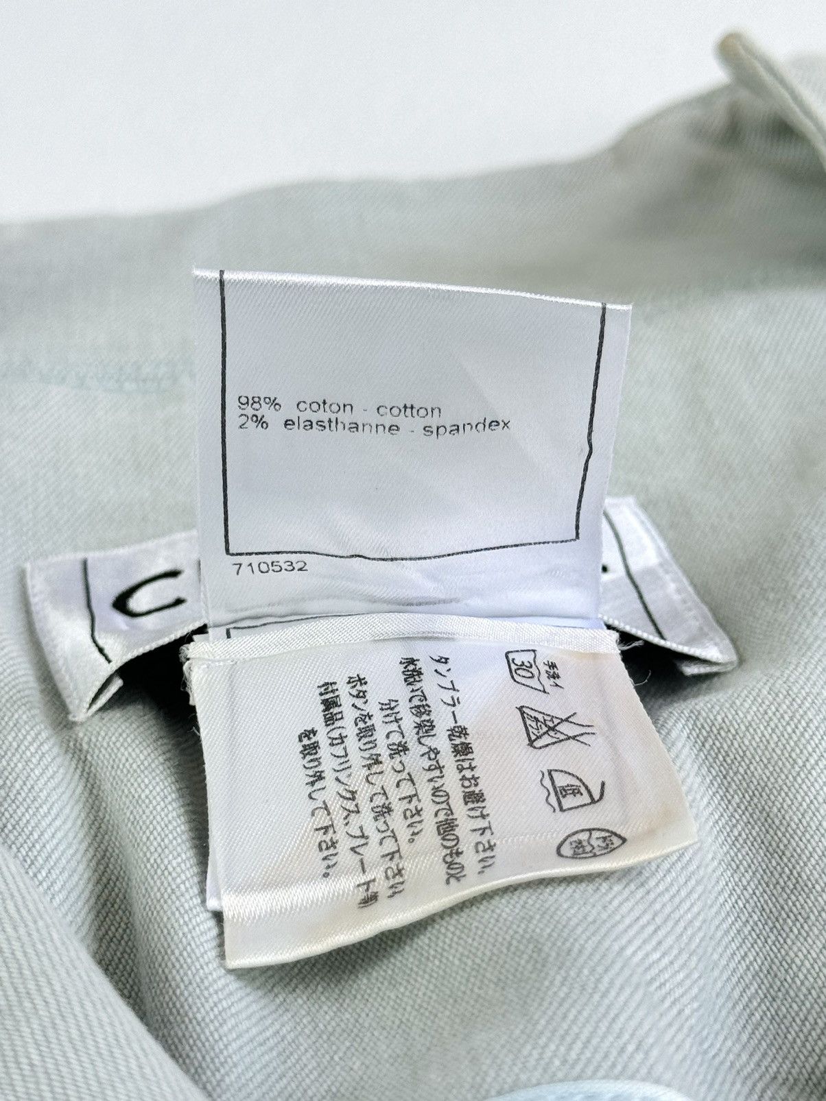 Chanel Chanel P22901 Cocomark Denim Cotton Jacket WomenLight Blue Size S / US 4 / IT 40 - 9 Thumbnail