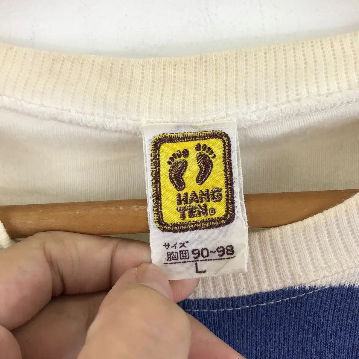 Hang Ten Vintage 80’ HANG TEN SURF Striped Hawaii Rainbow Tee Shirt Size US L / EU 52-54 / 3 - 7 Thumbnail