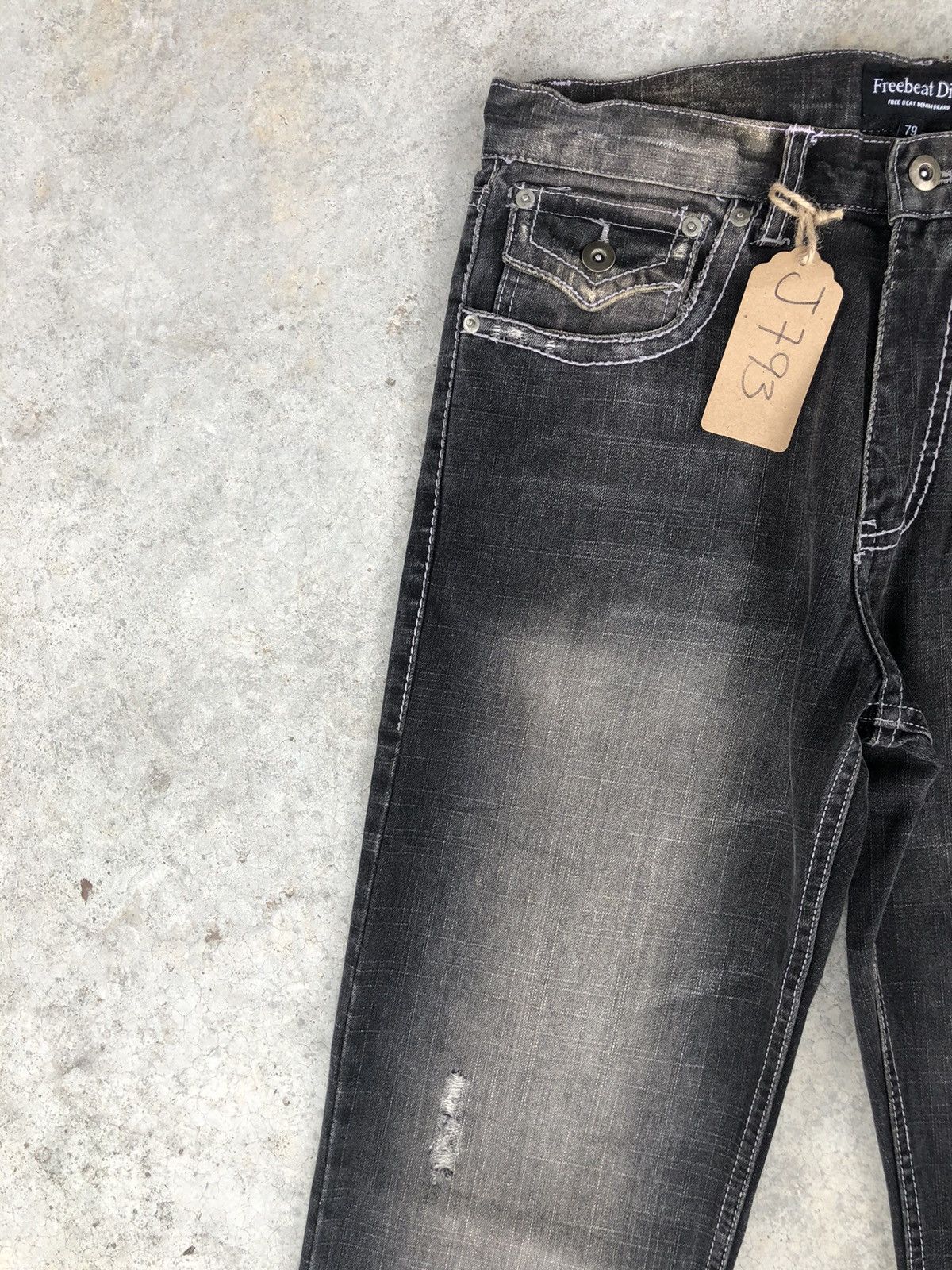 If Six Was Nine Japanese Freebeat Flared Jeans Distressed Jeans Size US 31 - 4 Thumbnail