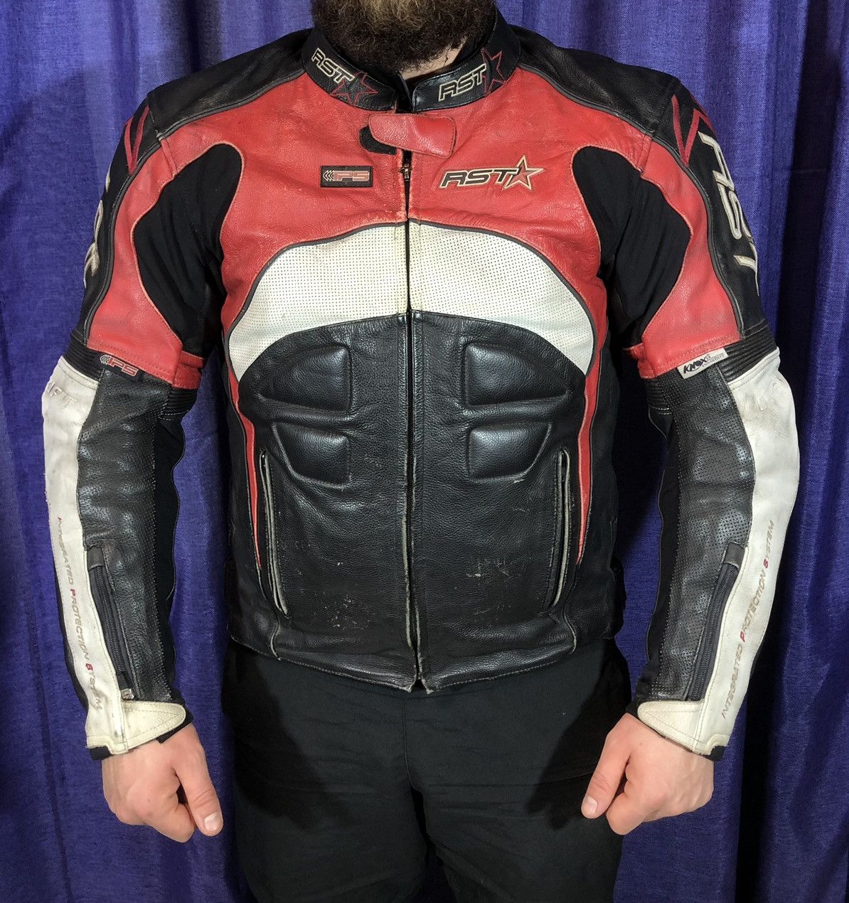 Dainese × Ferrari × Yamaha RST Motorcycle Leather Jacket Racing Size US L / EU 52-54 / 3 - 3 Thumbnail