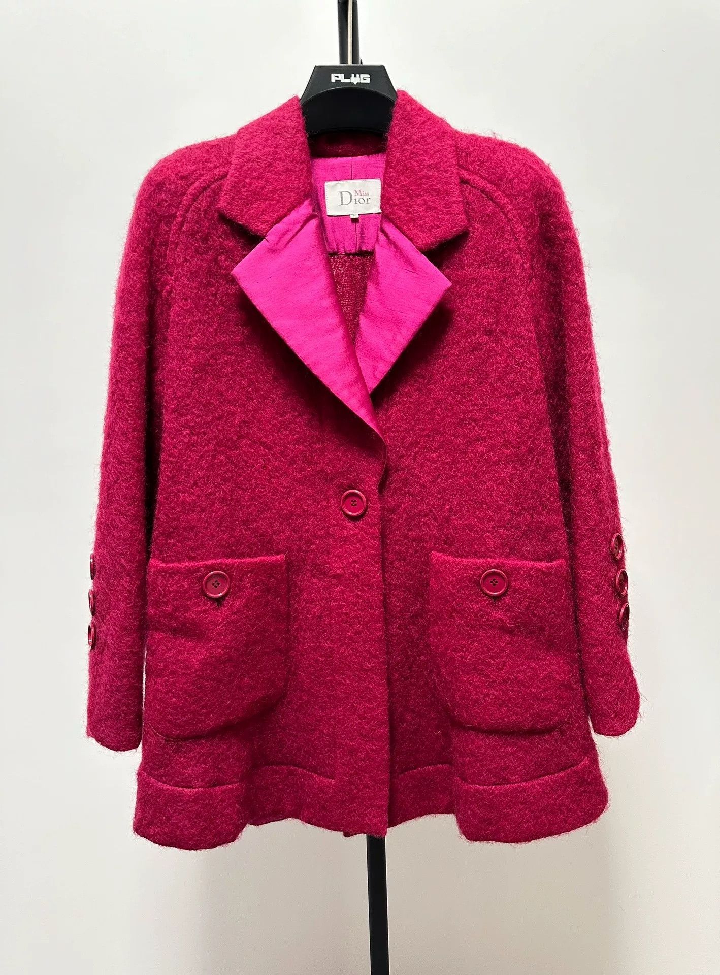 Dior Dior Pink Pocket Wool Coat Size US S / EU 44-46 / 1 - 1 Thumbnail