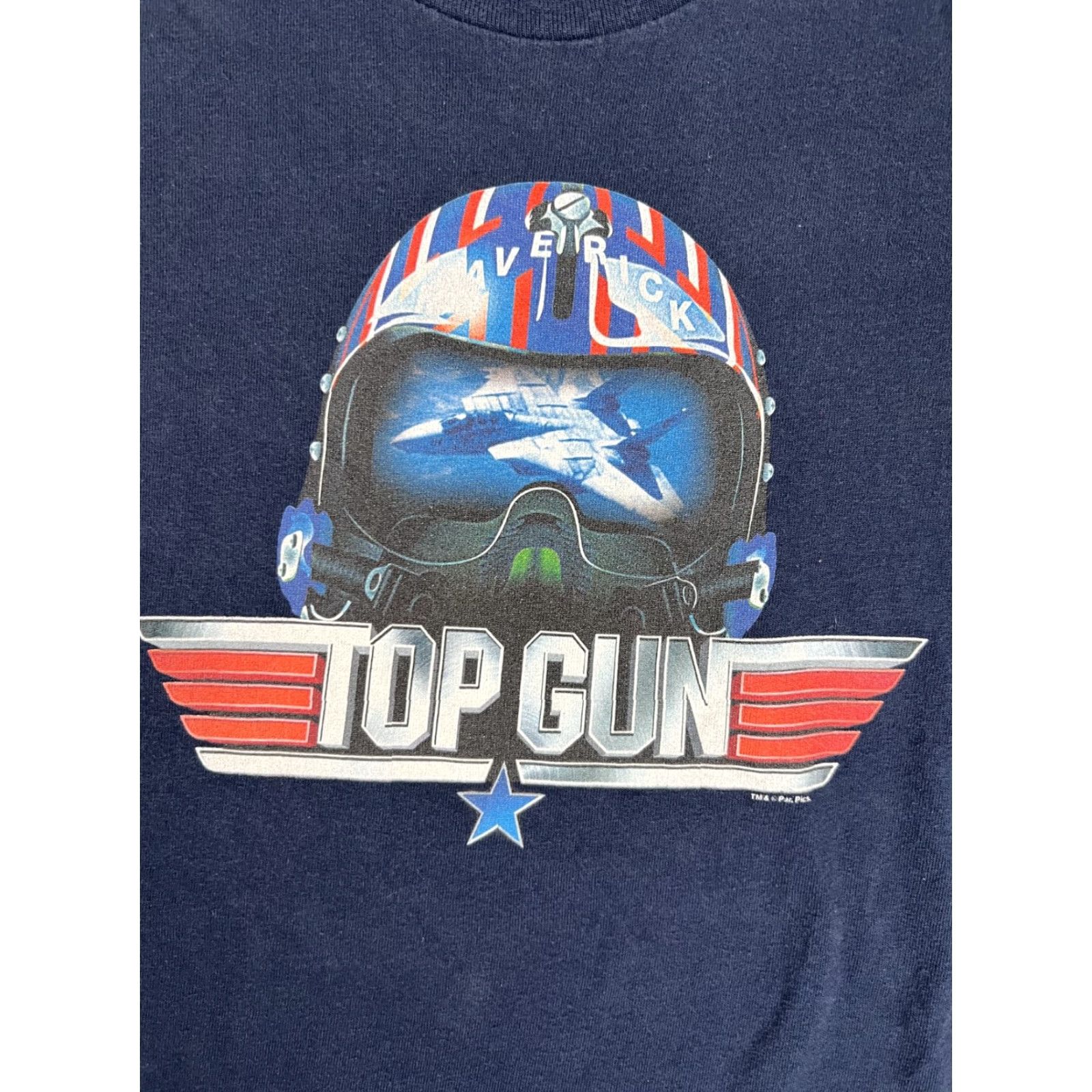 Delta VINTAGE Top Gun T-Shirt Delta 2XL Men Blue Short Sleeve Crew Neck Movie 90s Y2K Size US XXL / EU 58 / 5 - 2 Thumbnail