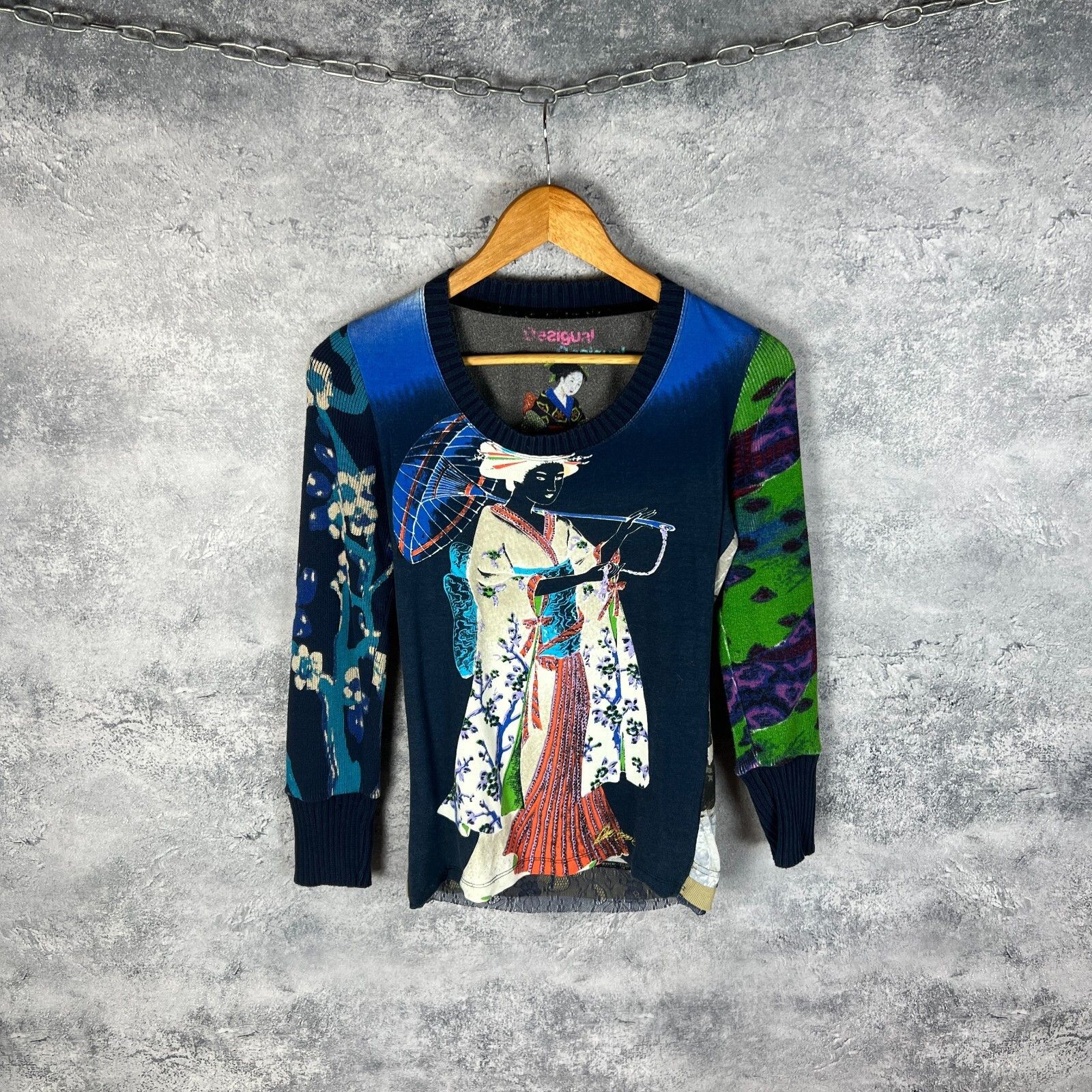 Desigual Desigual Sweater Women's Size S Multicolor Long Sleeve ` Size S / US 4 / IT 40 - 1 Thumbnail