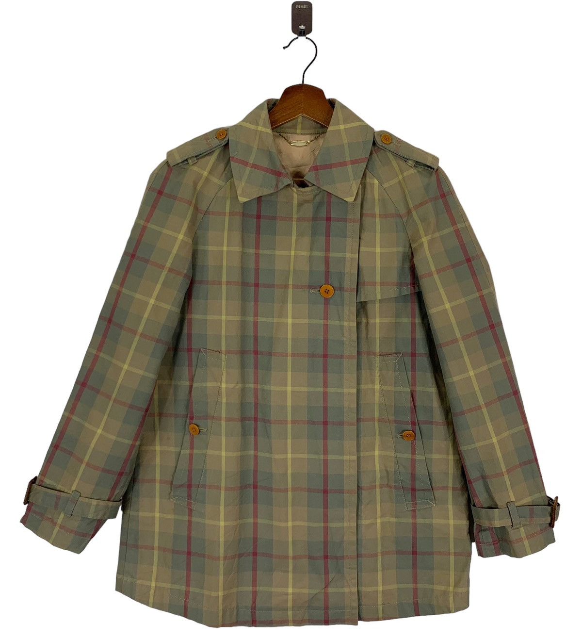 If Six Was Nine Vintage Spick And Span Shadow Tartan Button Jacket Size US M / EU 48-50 / 2 - 1 Thumbnail