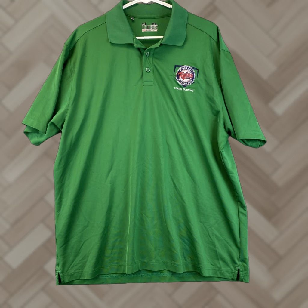 Under Armour Under Armour Polo Shirt XL Green Solid Heatgear Golf Short Sleeve Regular Men 48-46 /-46-48-46-? Size US XL / EU 56 / 4 - 1 Thumbnail