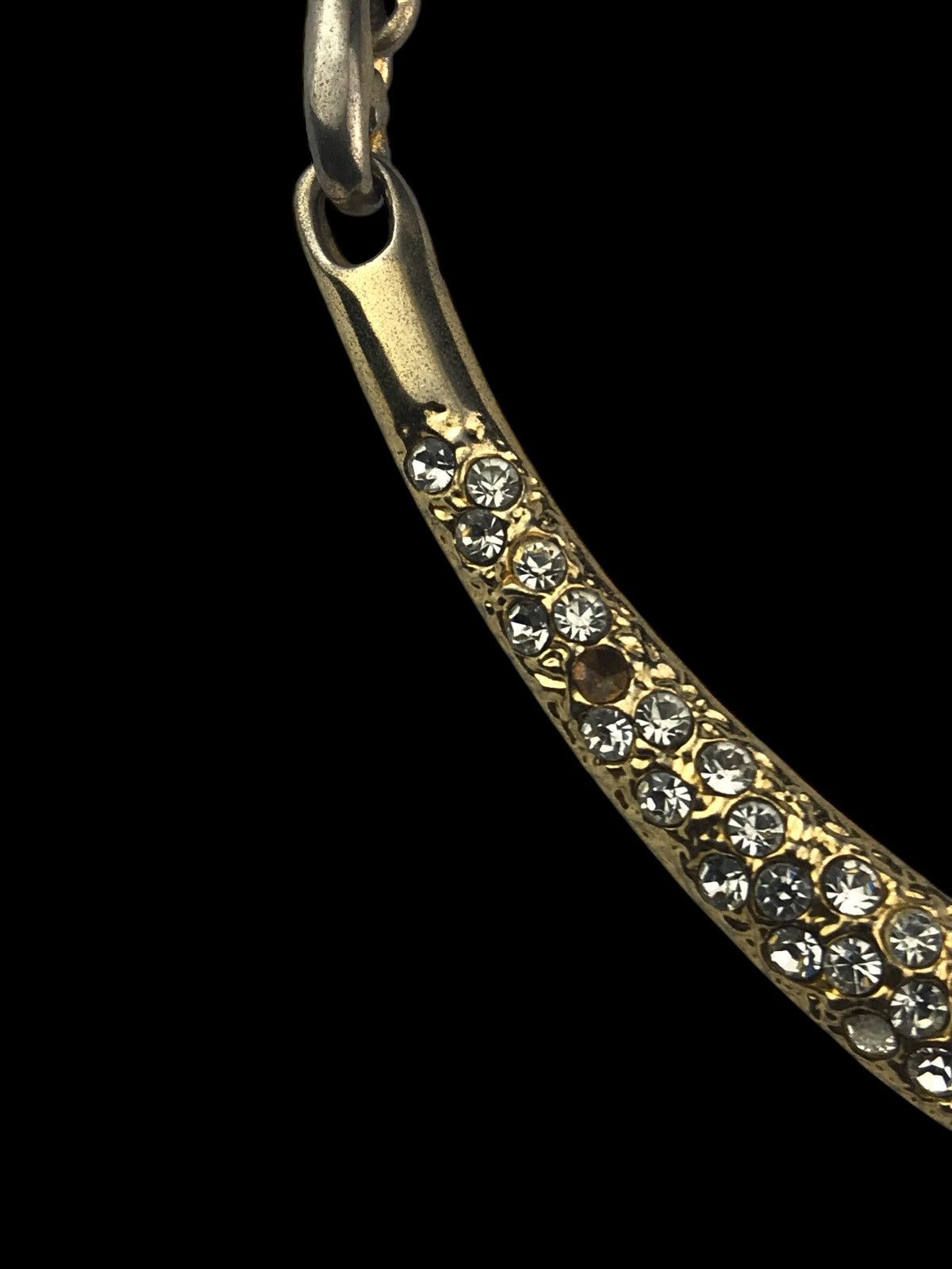 Saint Laurent Paris VINTAGE 80’s YVES SAINT LAURENT NECKLACE RHINESTONE Size ONE SIZE - 5 Thumbnail
