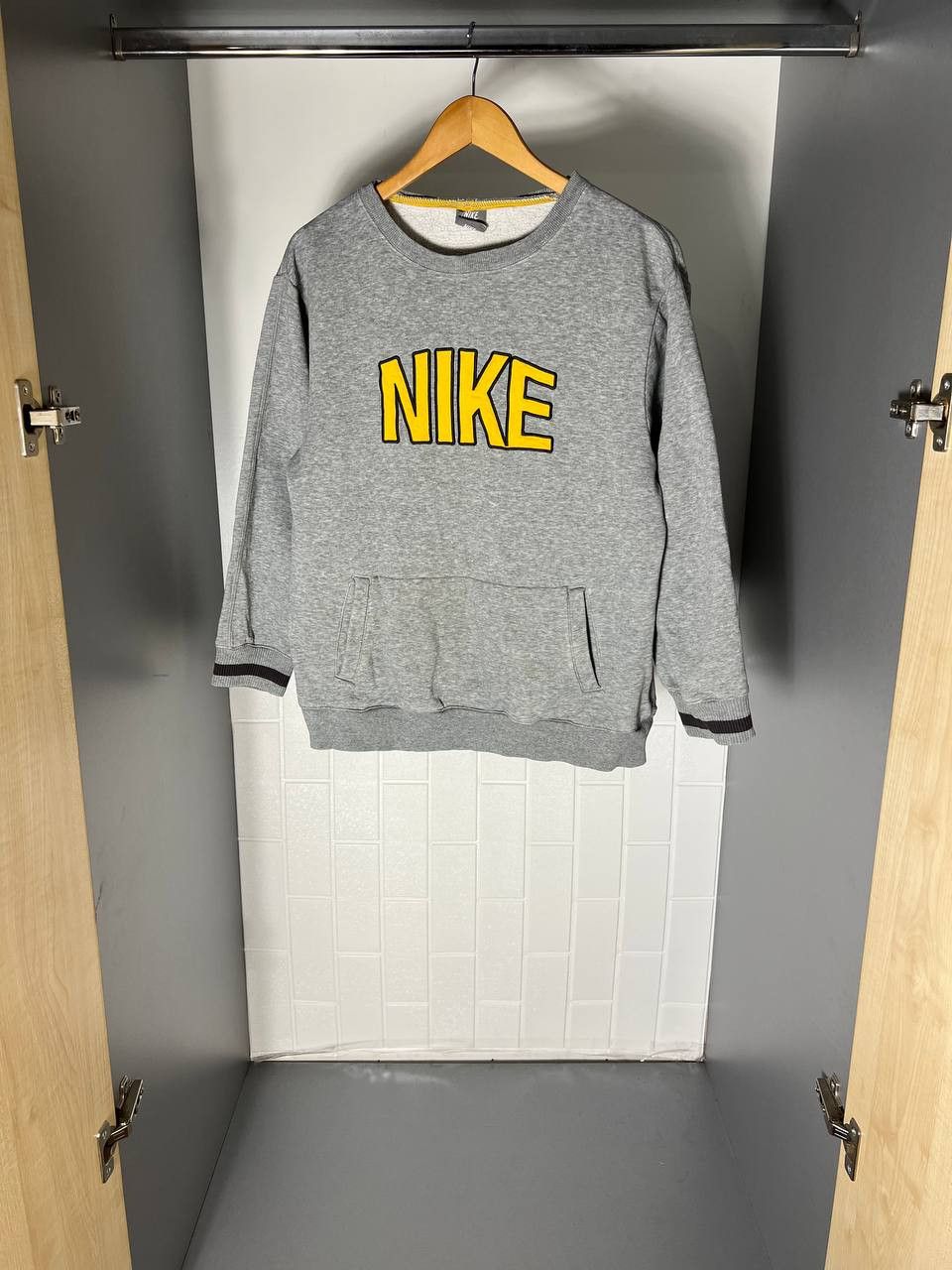 Nike VINTAGE NIKE BIG LOGO SWEATSHIRT RETRO DRILL SWOOSH Y2K 90s Size US XS / EU 42 / 0 - 6 Thumbnail