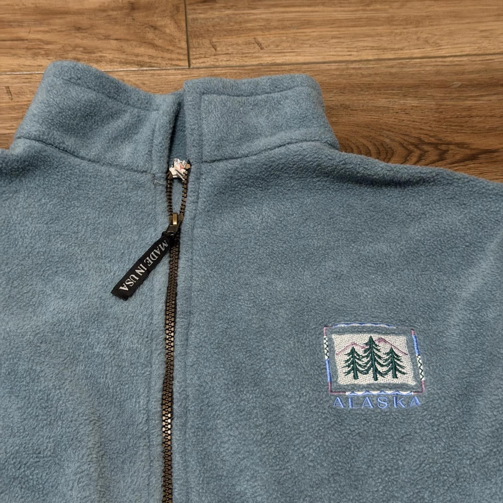 Other Vintage 90s Alaska Fleece Zip Up Polar Graphics Size XL / US 12-14 / IT 48-50 - 2 Thumbnail