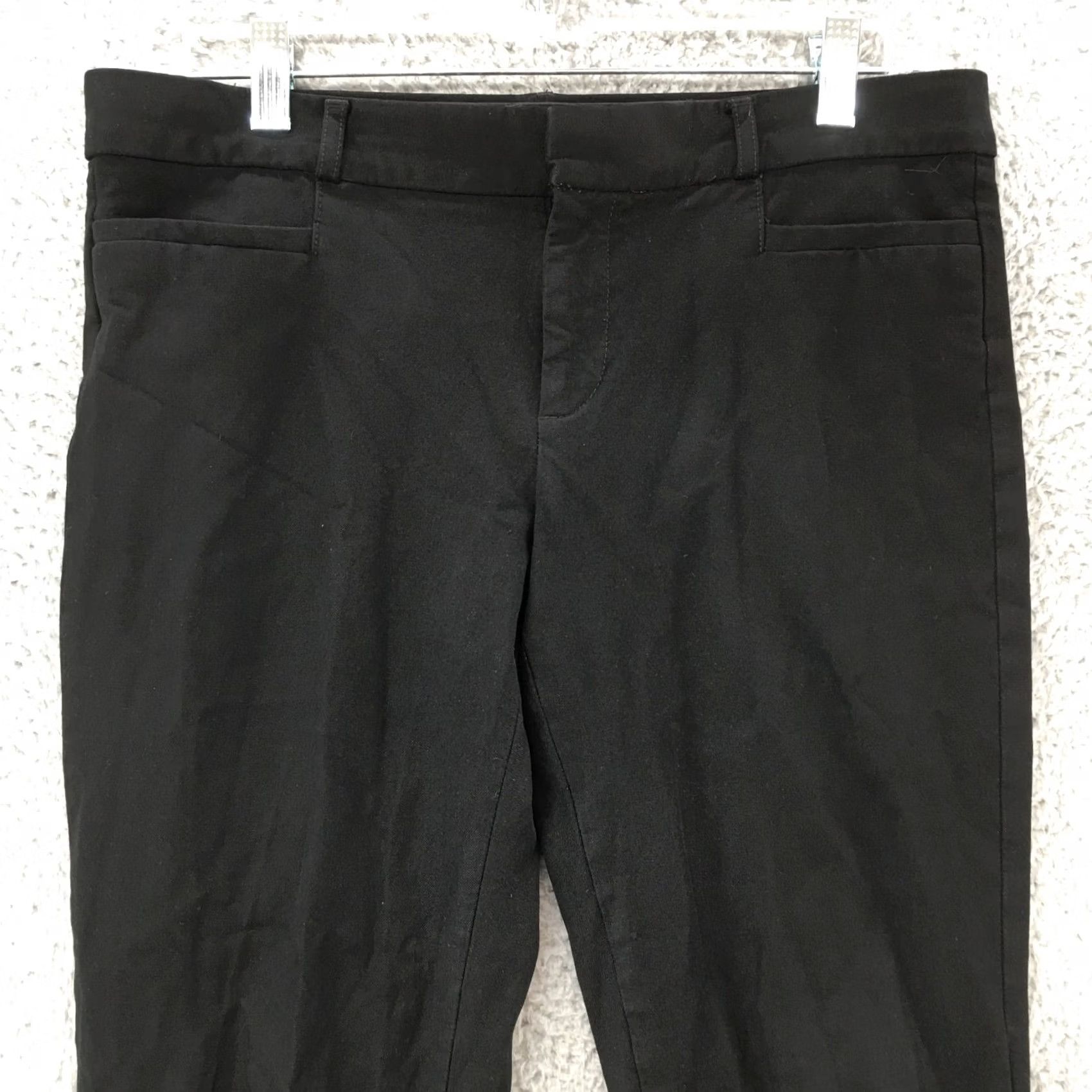 Banana Republic Banana Republic Sloan Ankle Pants Womens 6 Black Flat Front Zip Fly Stretch Pockets Casual Regular Rise Mens Girls Size 28" / US 6 / IT 42 - 2 Thumbnail