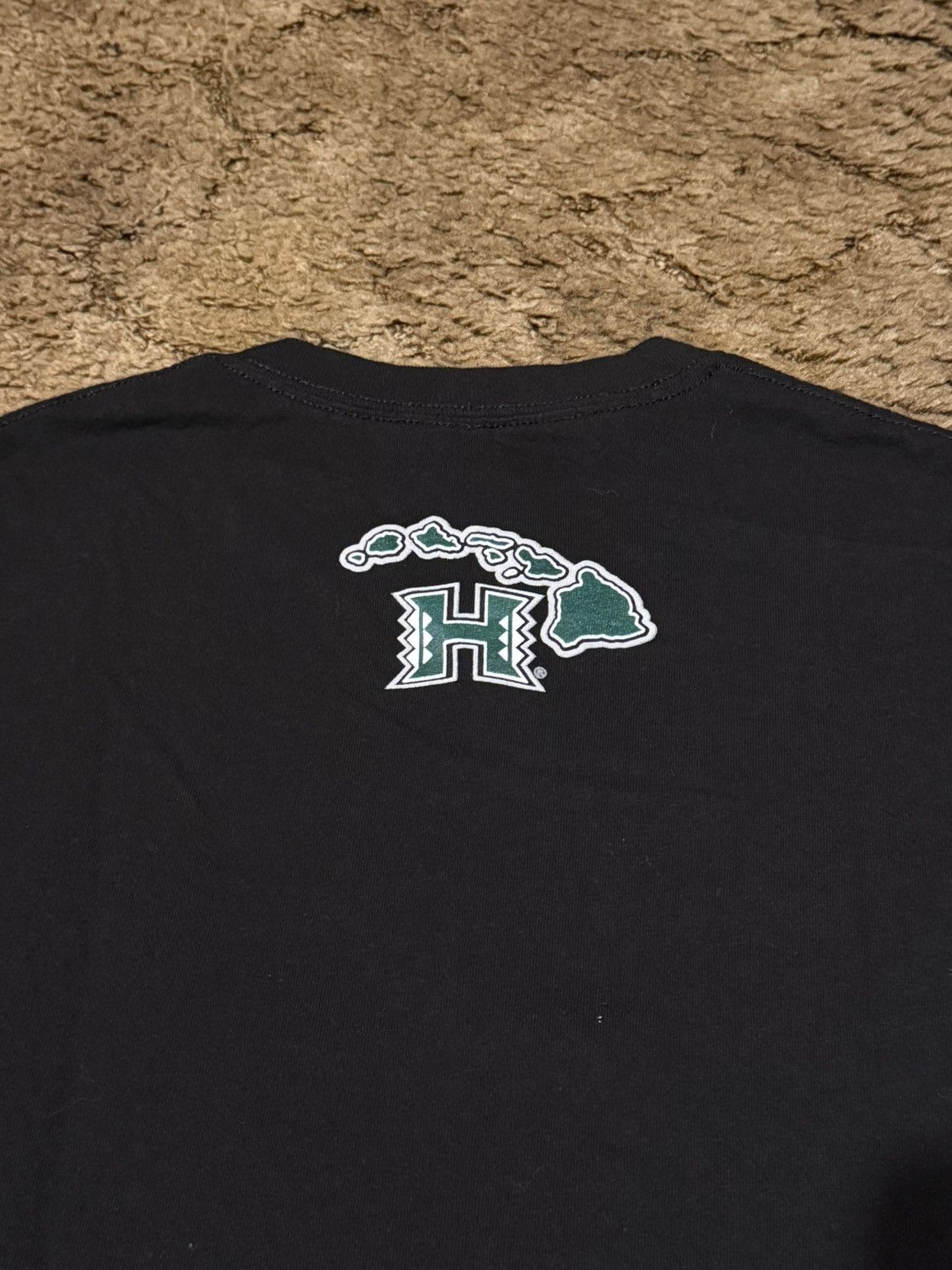 Vintage University Of Hawaii T-Shirt Tee Black XLarge Size US XL / EU 56 / 4 - 5 Thumbnail