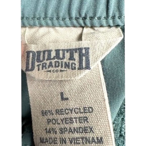 Duluth Trading Company Duluth Trading Co. Pants Jogger Men Large Green Elastic Waist Drawstring Pull On Regular Inseam 27 Size US 33 - 3 Thumbnail