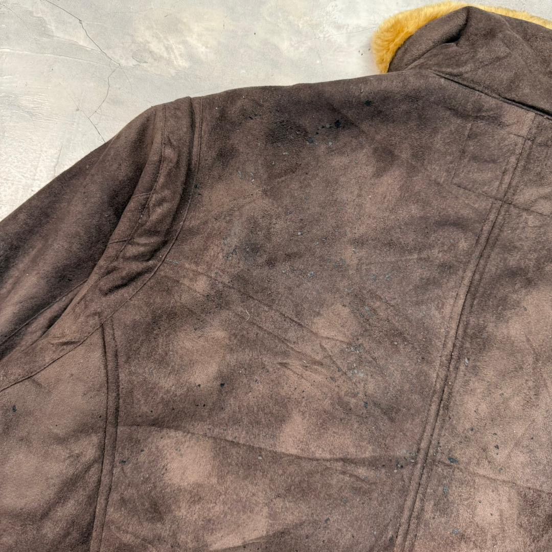 Japanese Brand Japanese Brand Next Standard Sherpa Suede Leather Jacket Size US XL / EU 56 / 4 - 7 Thumbnail