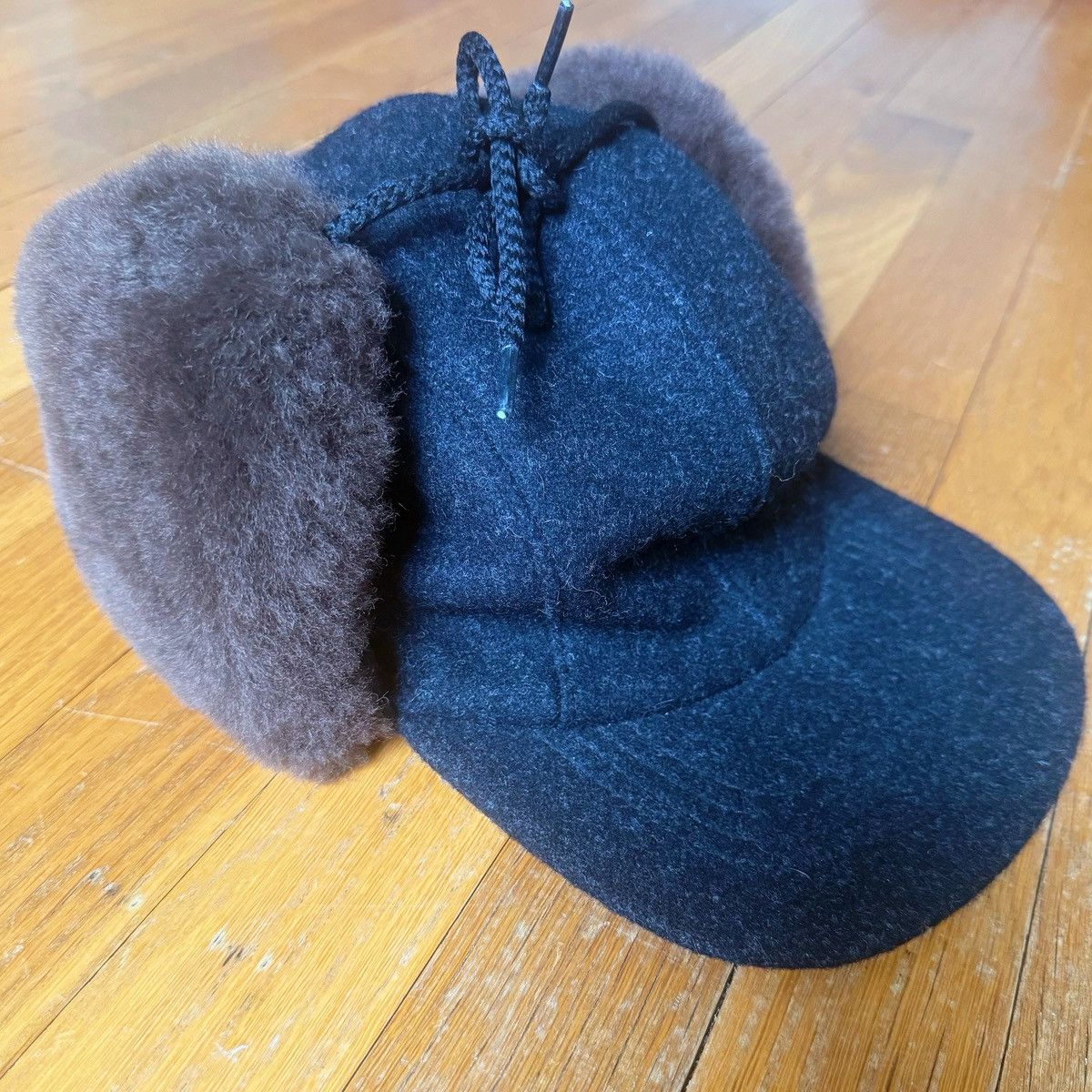 Filson Filson Double Mackinaw Wool Shearling Trapper Hat Cap. Size ONE SIZE - 3 Thumbnail