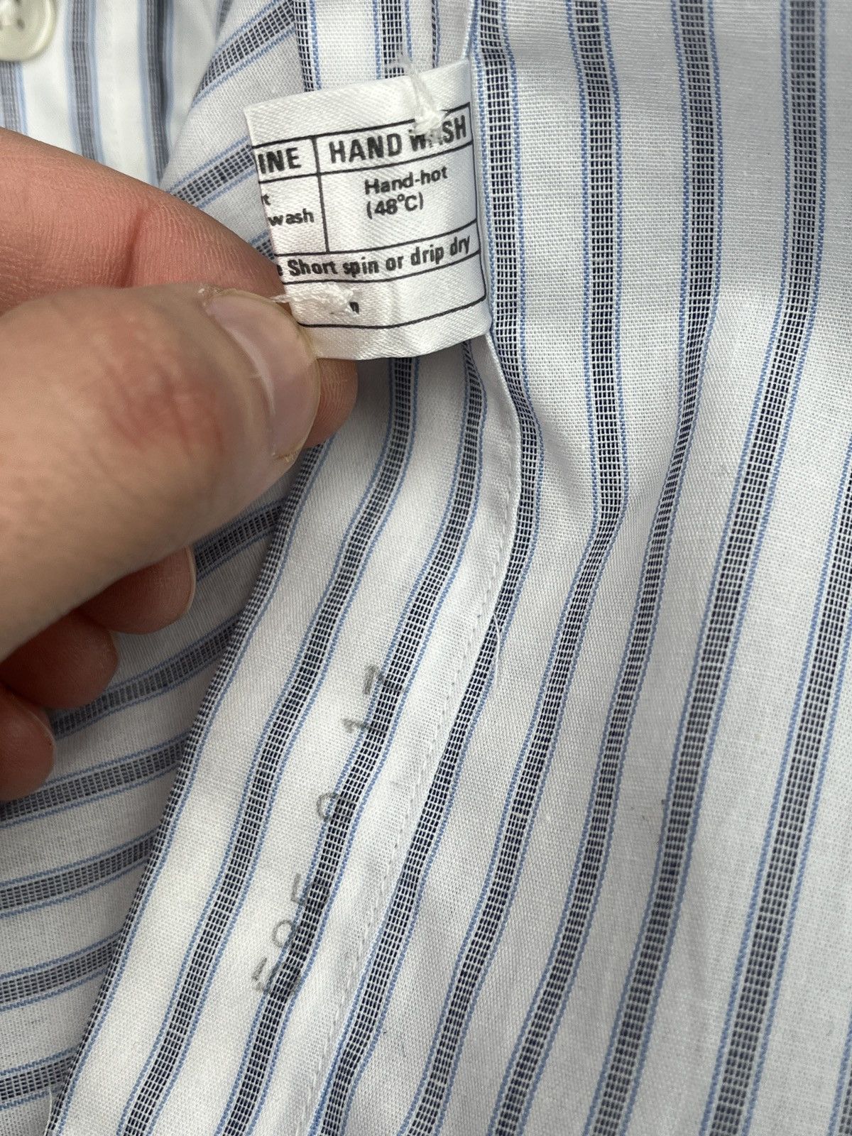Christian Dior Monsieur Christian Dior Monsieur Shirt Stripped 43 17 Size US XL / EU 56 / 4 - 6 Thumbnail