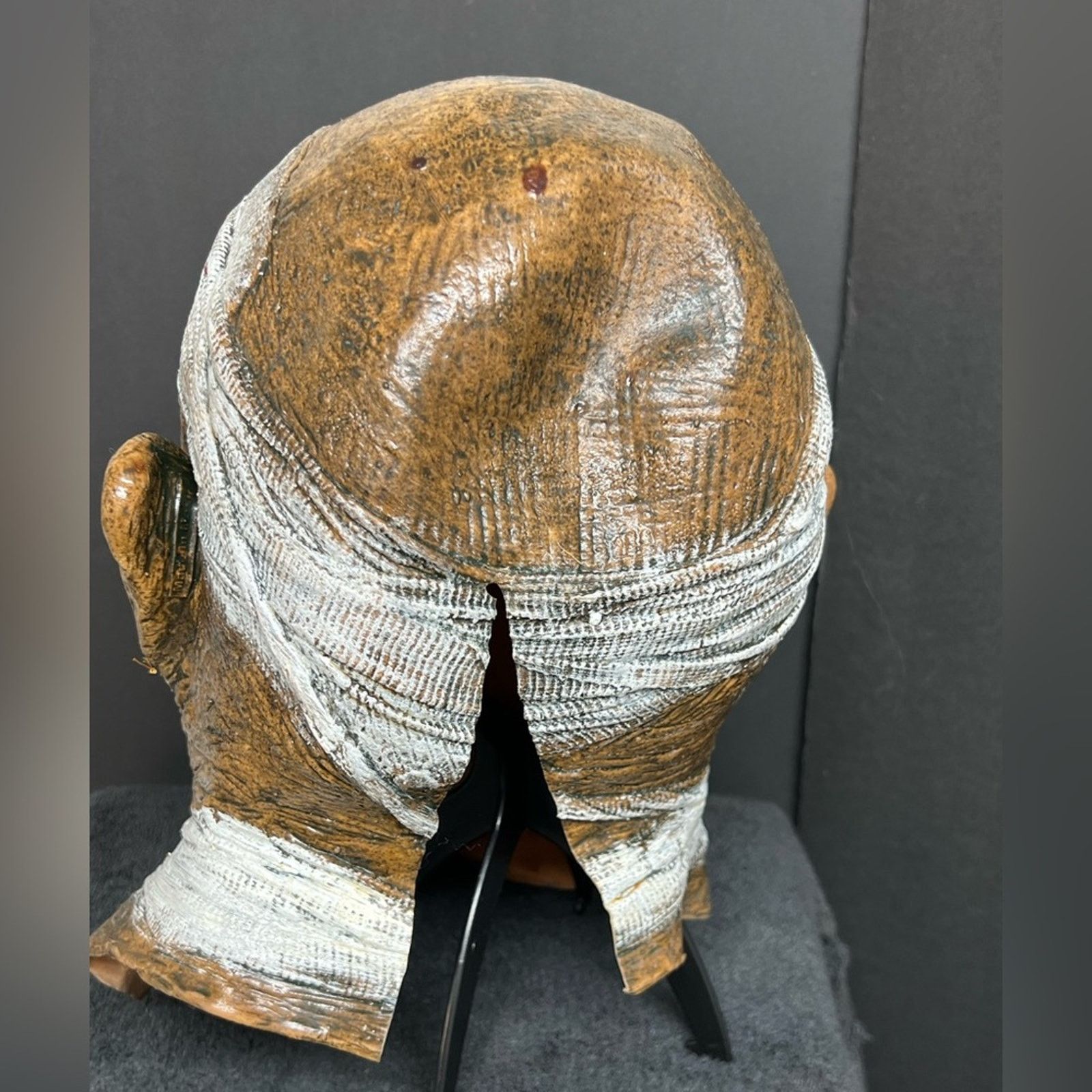 Vintage Halloween Mummy Rubber Latex Mask Caretas zombie PERFECT! Size ONE SIZE - 3 Thumbnail
