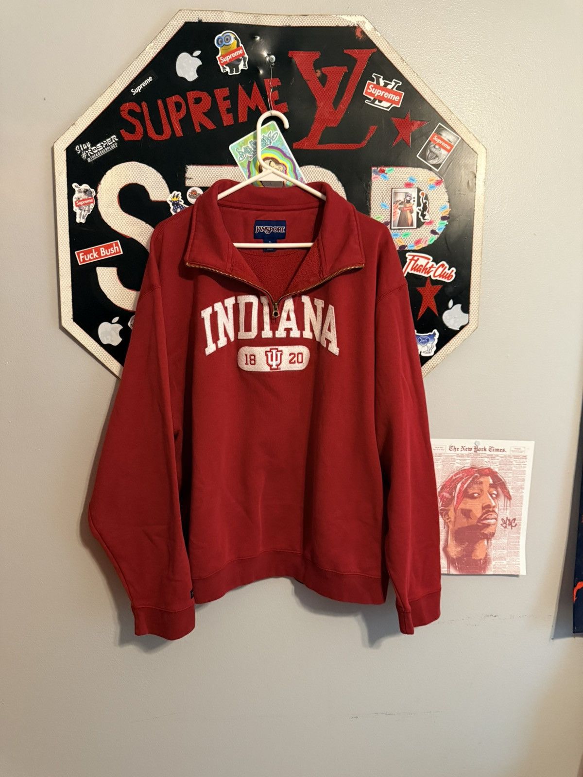 Jansport Vintage Indiana quarter zip Size US XL / EU 56 / 4 - 1 Thumbnail