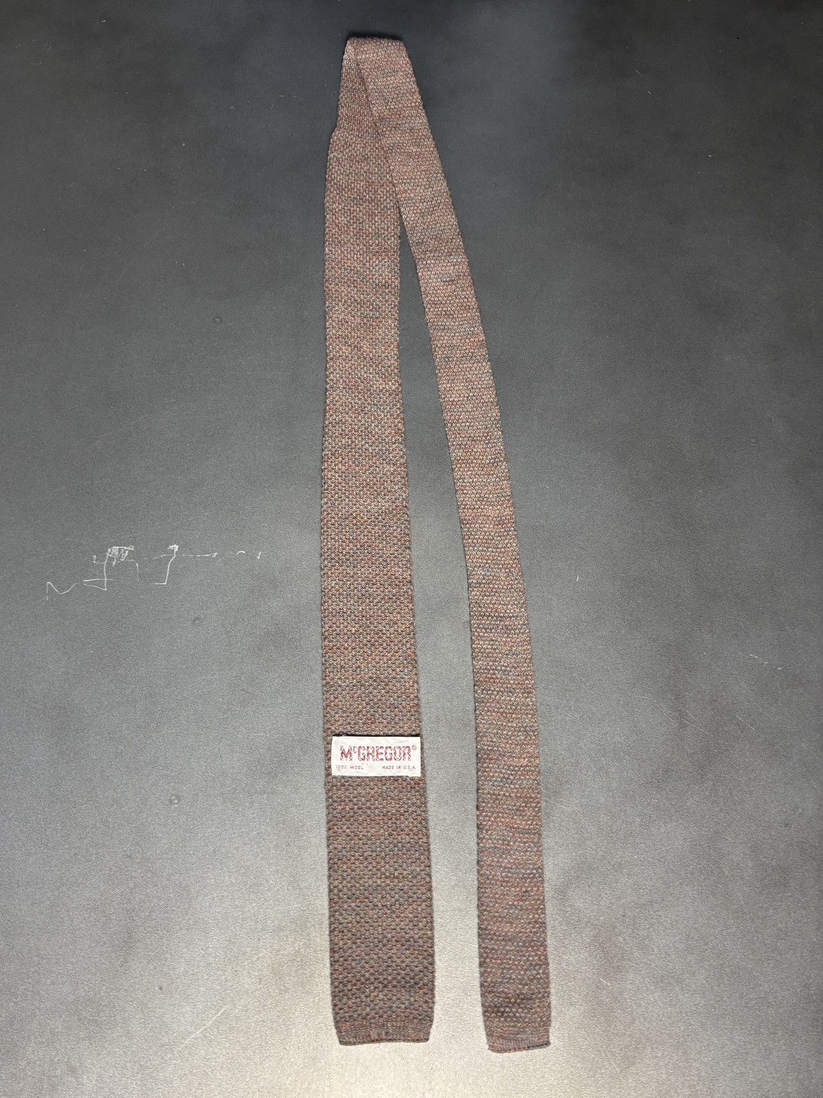 MacGregor Vintage Macgregor Wool Necktie Straight Bar Flat Knit Tie Size ONE SIZE - 11 Thumbnail