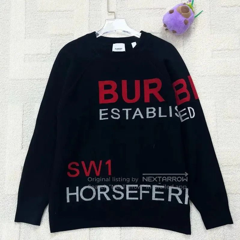 Burberry Burberry Black Cotton Sweatshirt for Women. Size M / US 6-8 / IT 42-44 - 1 Thumbnail