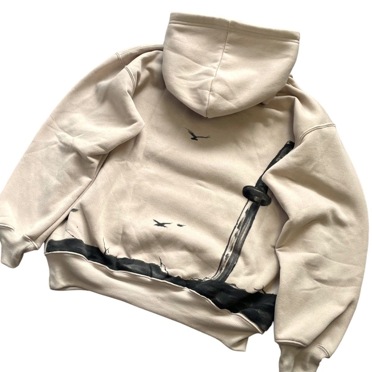 Anime VAGABOND MUSASHI MIYAMOTO CUSTOM HAND PAINTED HOODIE Size US L / EU 52-54 / 3 - 9 Thumbnail