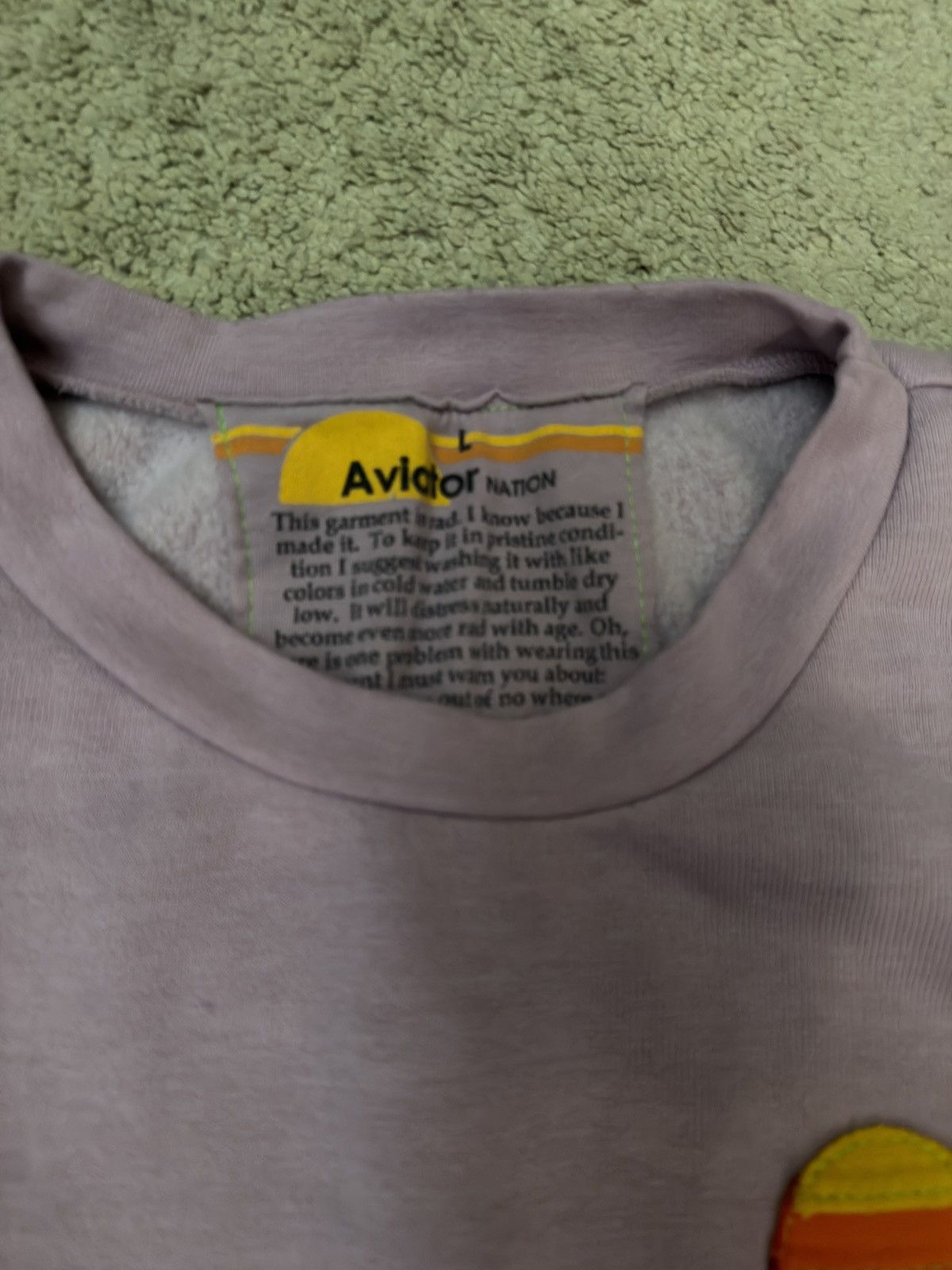 Aviator Nation Aviator Nation Mauve Rainbow sweatshirt Large Size L / US 10 / IT 46 - 3 Thumbnail