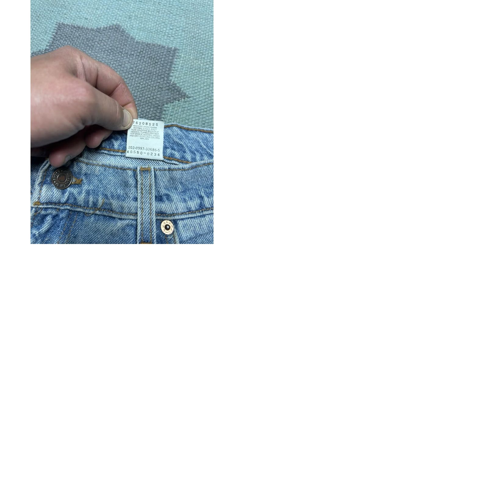 Levi's Vintage 90s Levi’s 550 jeans relaxed fit light wash orange tab 36x33 Size US 36 / EU 52 - 9 Thumbnail