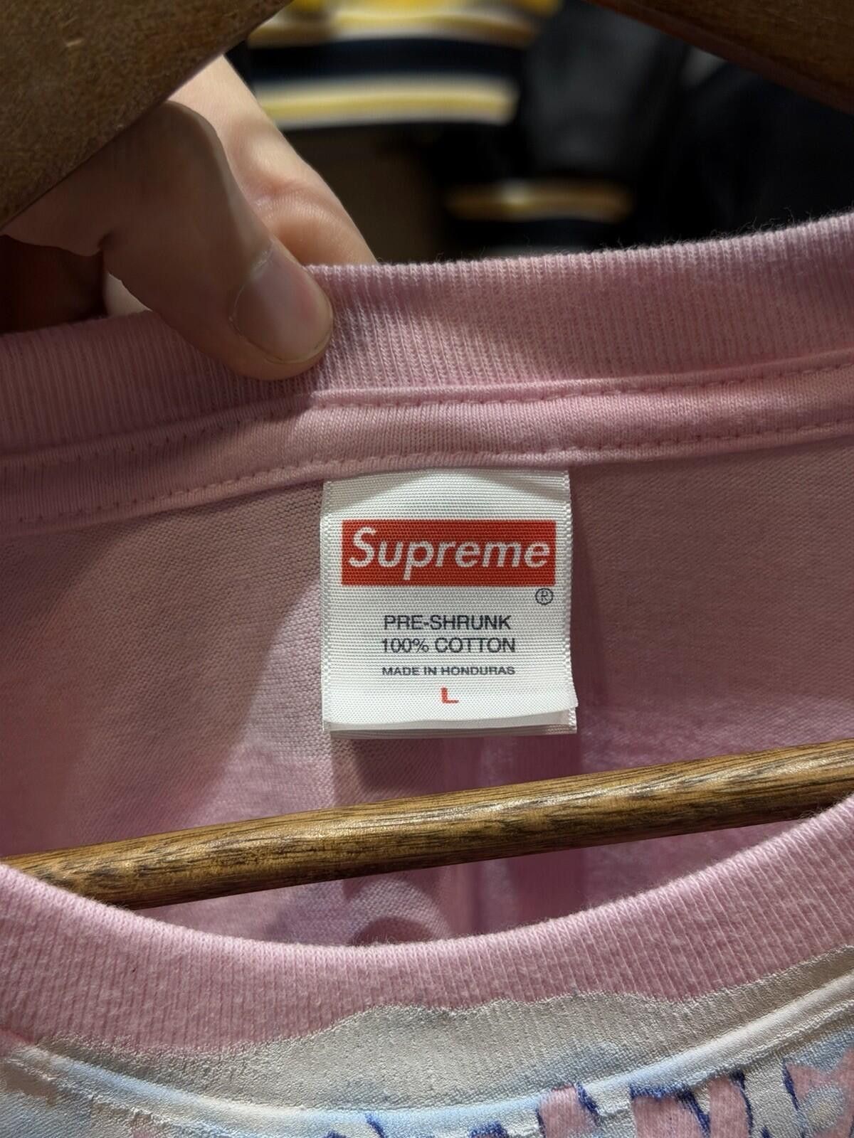 Supreme Supreme “Art Dealer” Tee Men's L Pink Preshrunk Graphic Tee Size US L / EU 52-54 / 3 - 7 Thumbnail