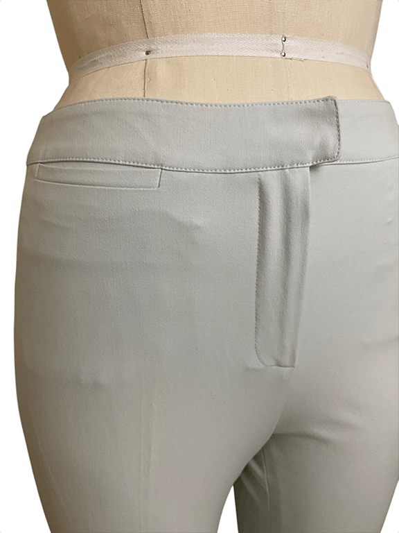 Piazza Sempione Stone tapered cigarette pant with waistband Size 30" / US 8 / IT 44 - 3 Thumbnail