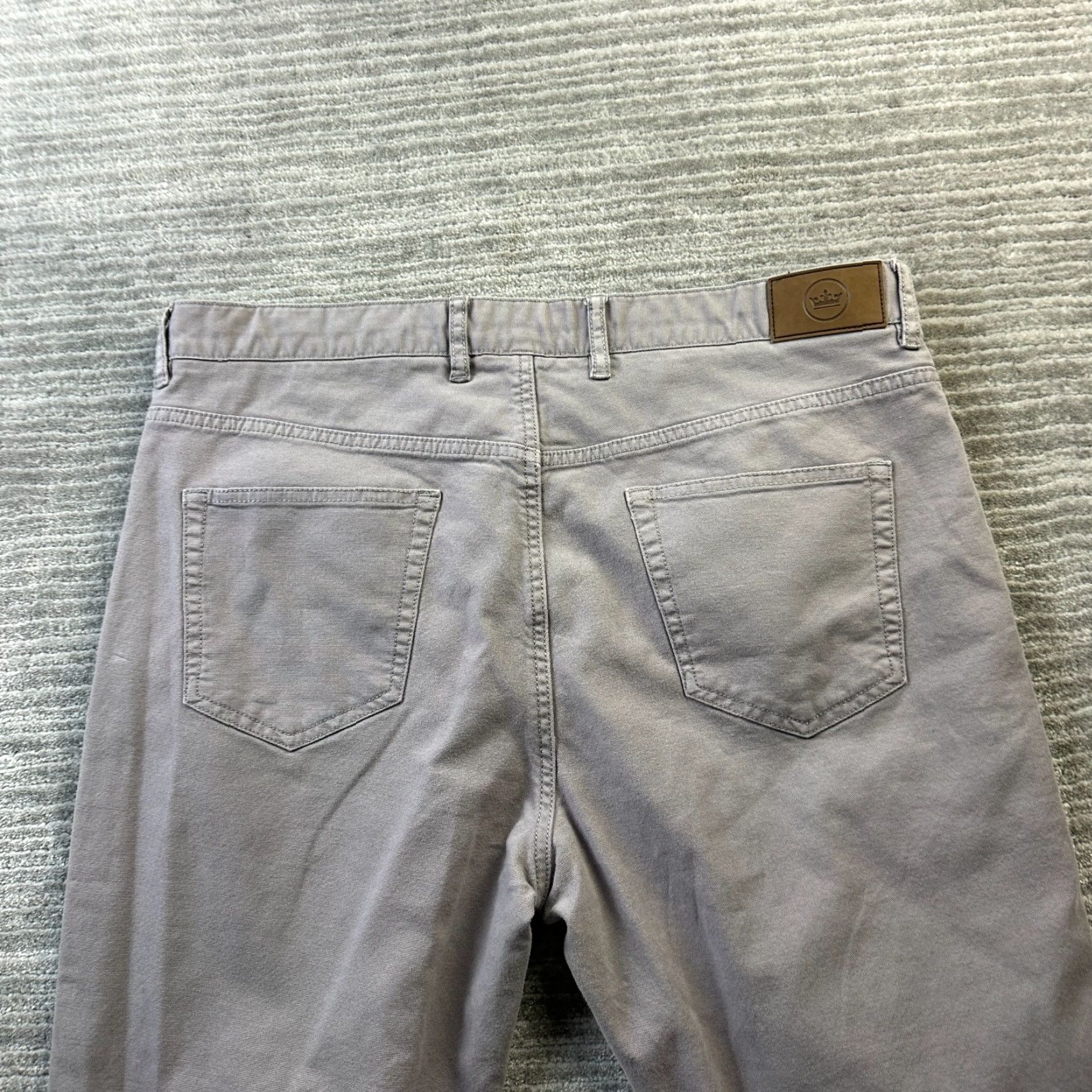 Peter Millar VINTAGE Peter Millar Pants Mens 36x33 Gray Chino Five Pocket Crown Canvas Size US 36 / EU 52 - 5 Thumbnail