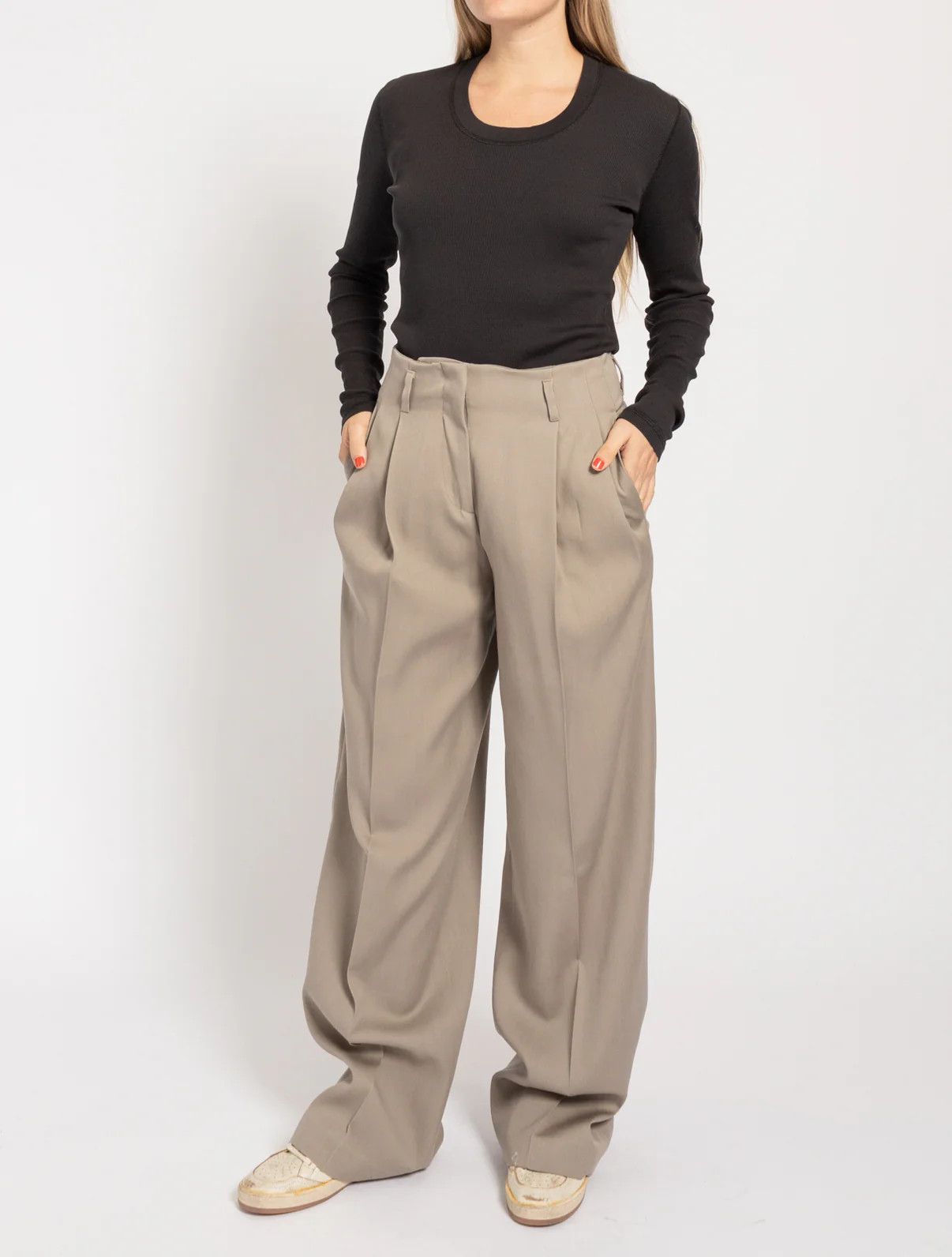 Golden Goose o1y0725 Casual Pant in Taupe Size 30" / US 8 / IT 44 - 2 Thumbnail