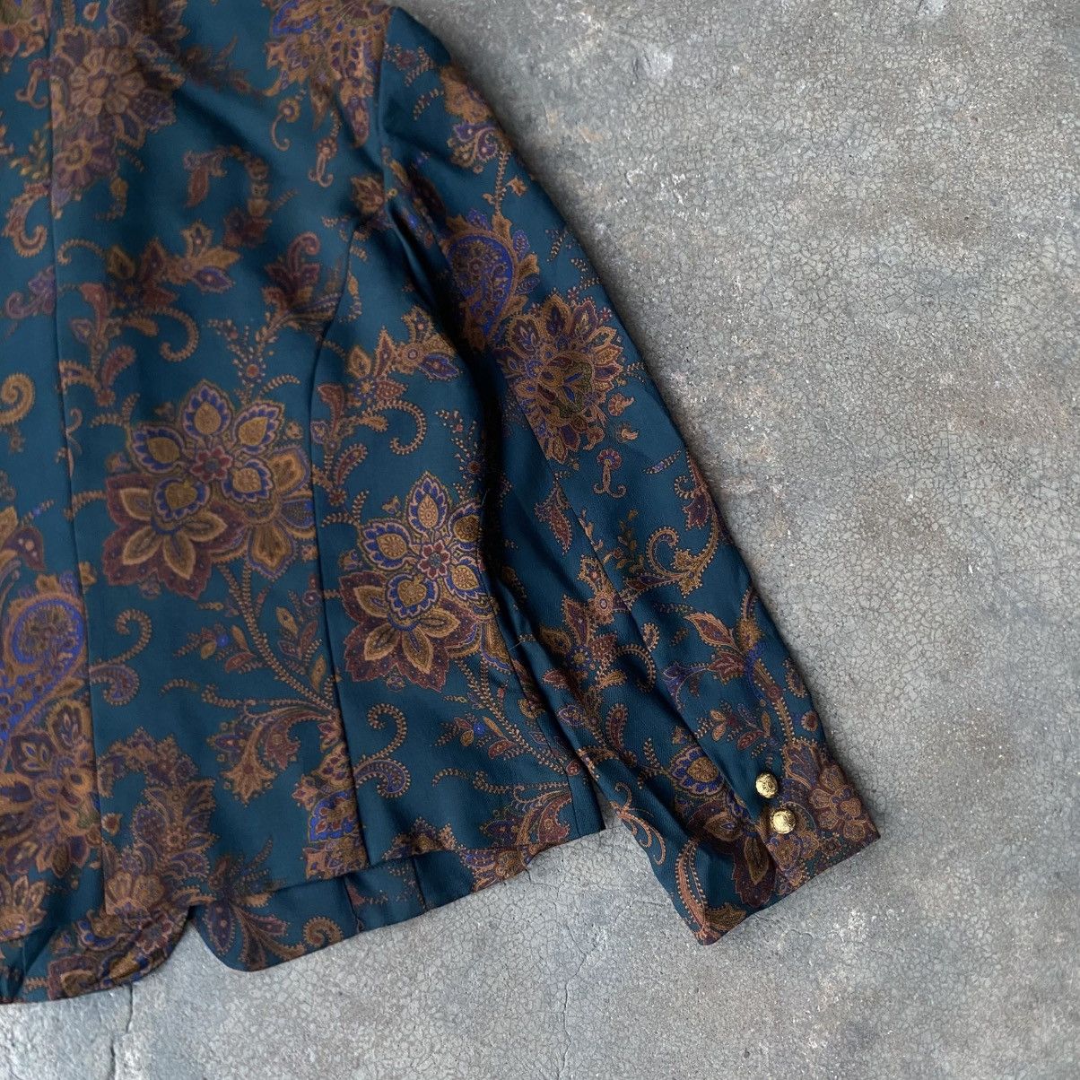 Burberry ‼️LAST DROP‼️Burberry Vintage Floral Paisley Blazer Jacket Size S / US 4 / IT 40 - 12 Thumbnail