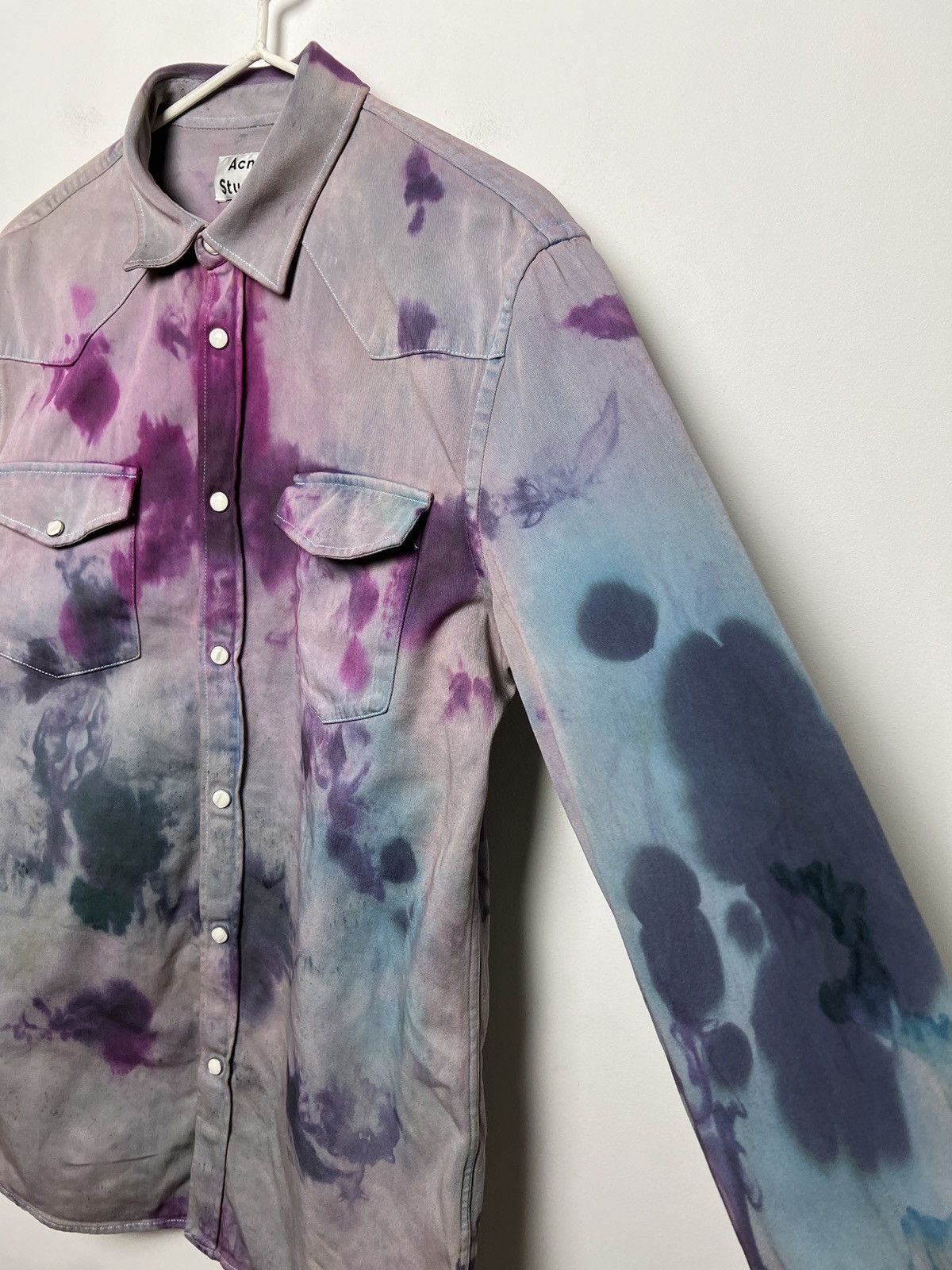 Acne Studios acne vintage travis flannel shirt tie dye y2k Size US M / EU 48-50 / 2 - 8 Thumbnail