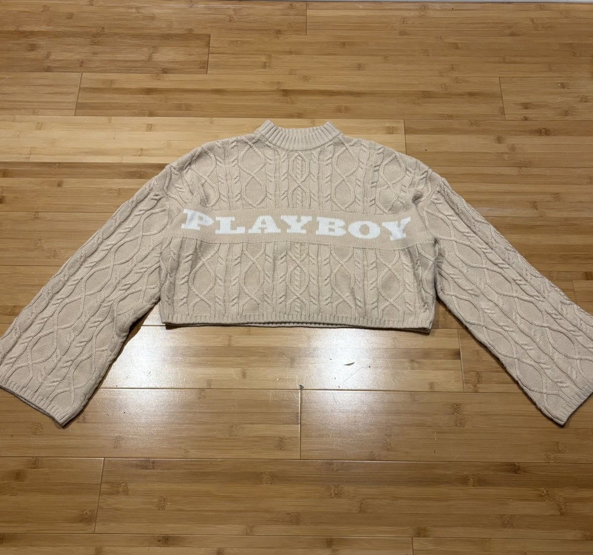 Japanese Brand × Missguided × Playboy Playboy x Missguided Women's Cropped Knit Sweater Size S / US 4 / IT 40 - 1 Thumbnail