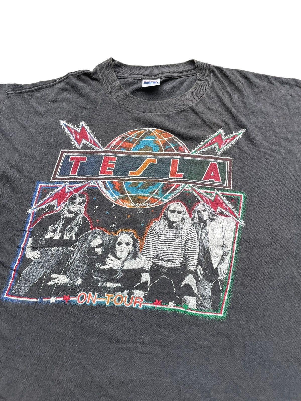 Band Tees Vintage & Rare 90’s Tesla On Tour Live in Concert Size US XL / EU 56 / 4 - 3 Thumbnail