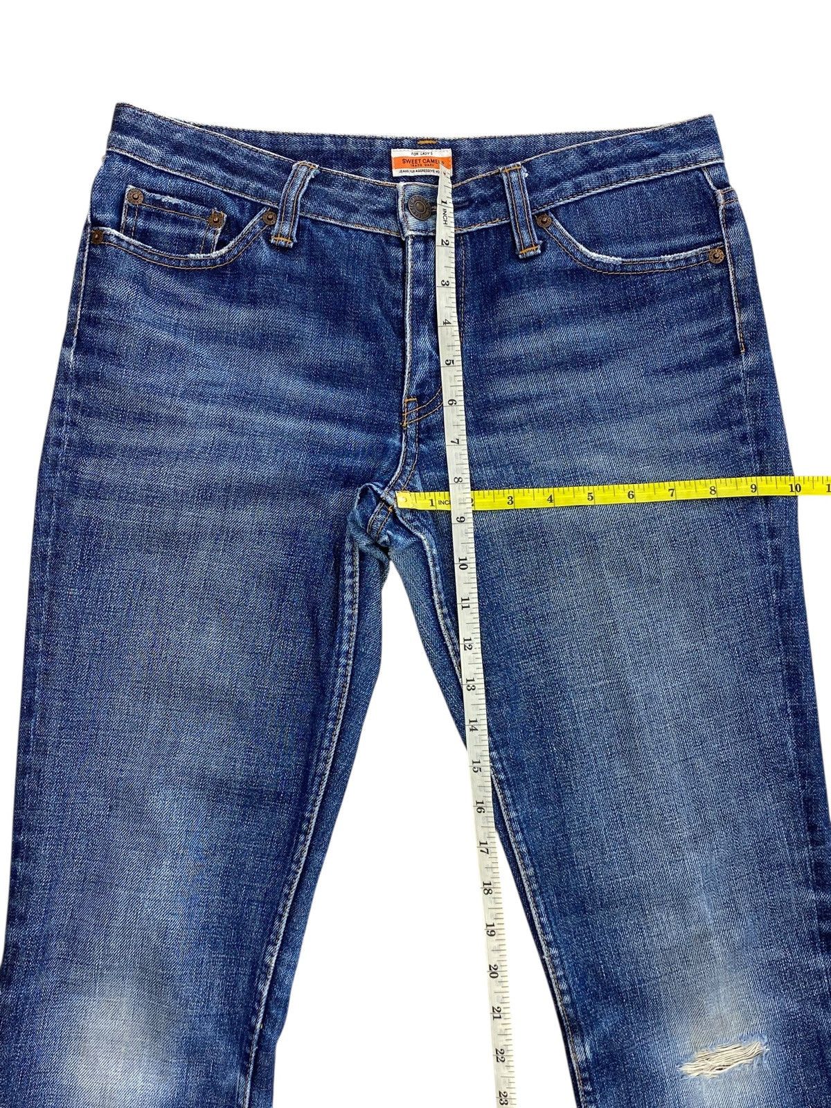 Japanese Brand Japanese Brand Sweet Camel Faded Style Ripped Jeans Size 31" - 8 Thumbnail