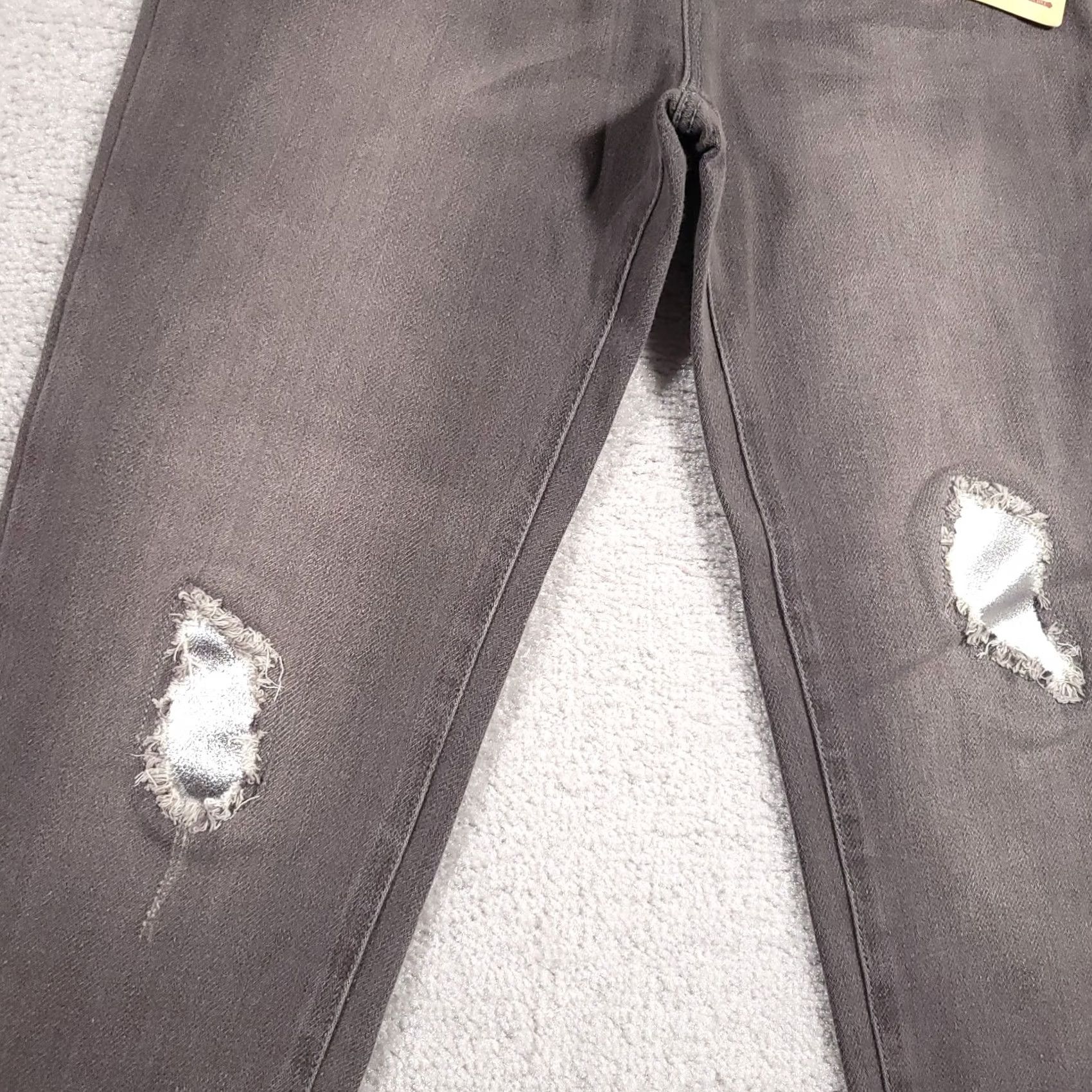 Vintage VINTAGE Diane Gilman DG2 Jeans 6P Grey Wash Skinny Western Distressed Women's Size 28" / US 6 / IT 42 - 4 Thumbnail