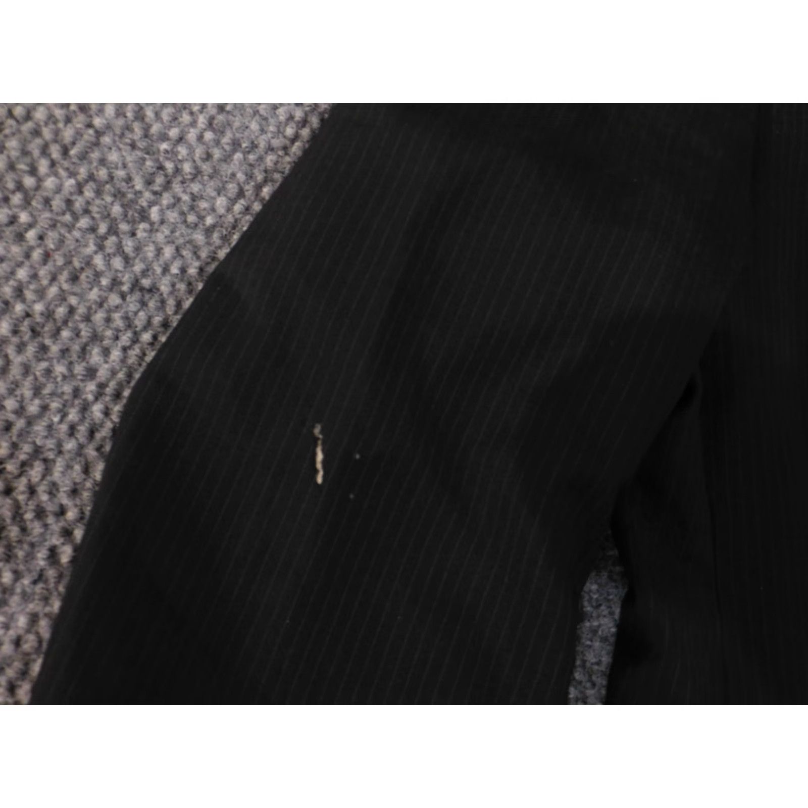 Hugo Boss HUGO BOSS Blazer Men 42R Black Striped Two-Button Wool Business Formal Jacket Blazer 42 Regular Mens Size 42R - 4 Thumbnail