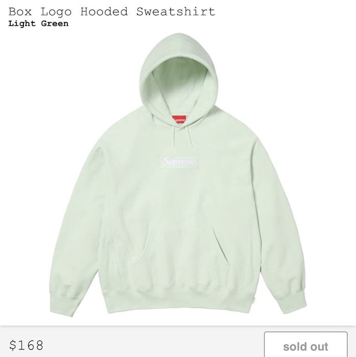 Supreme Supreme Box Logo Hoodie - Large - Light Green - 2023 | Grailed