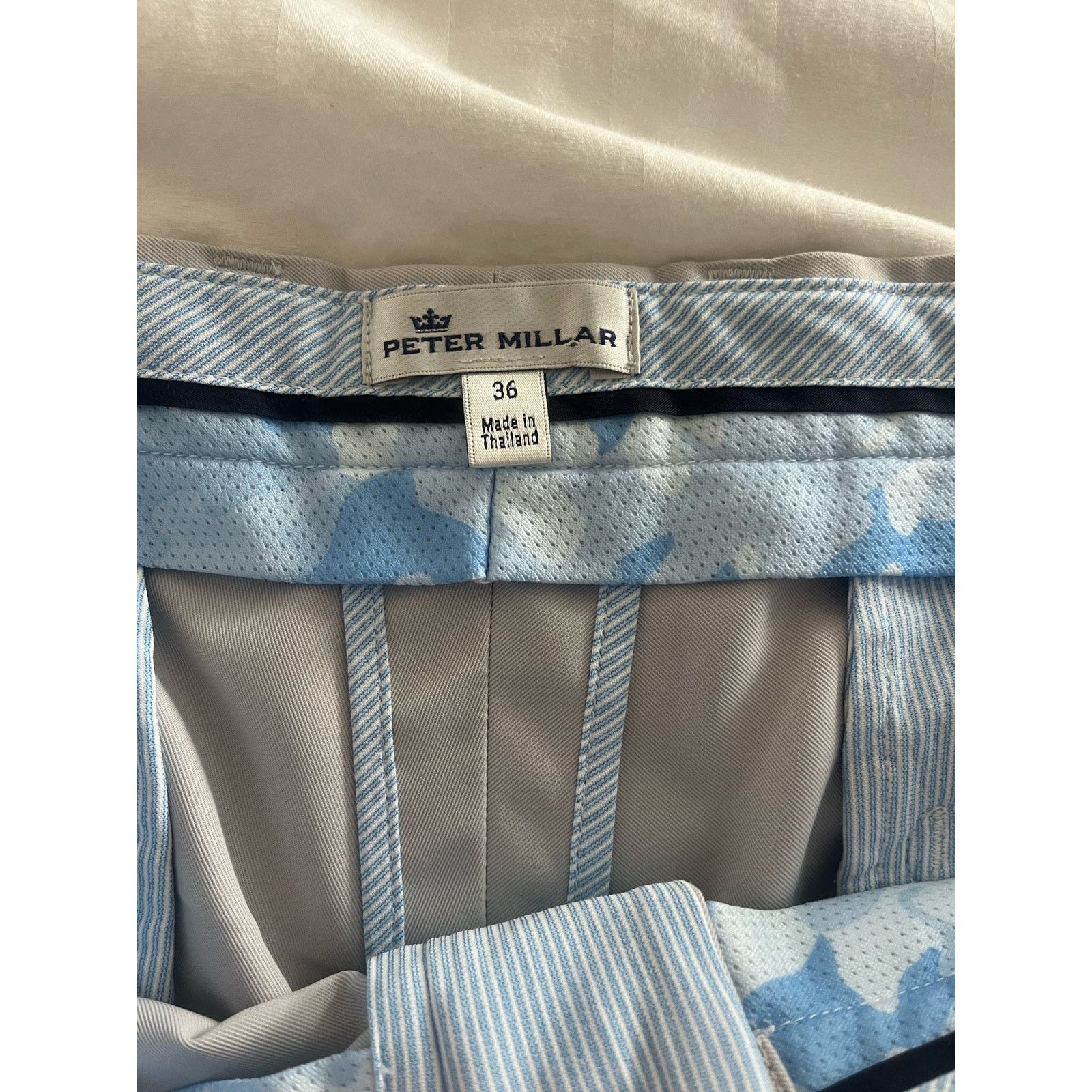 Peter Millar Peter Millar Men's Golf Shorts Flat Front Crown Gray Size 36 Size US 36 / EU 52 - 3 Thumbnail
