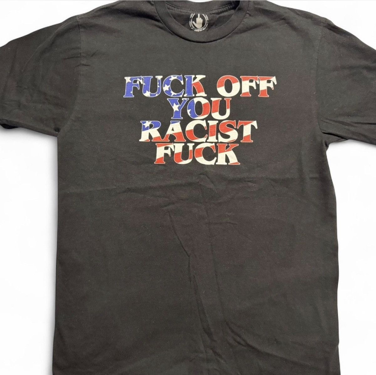ineverheardofyou ineverheardofyou fuck off you racist fuck tee Size US M / EU 48-50 / 2 - 2 Thumbnail