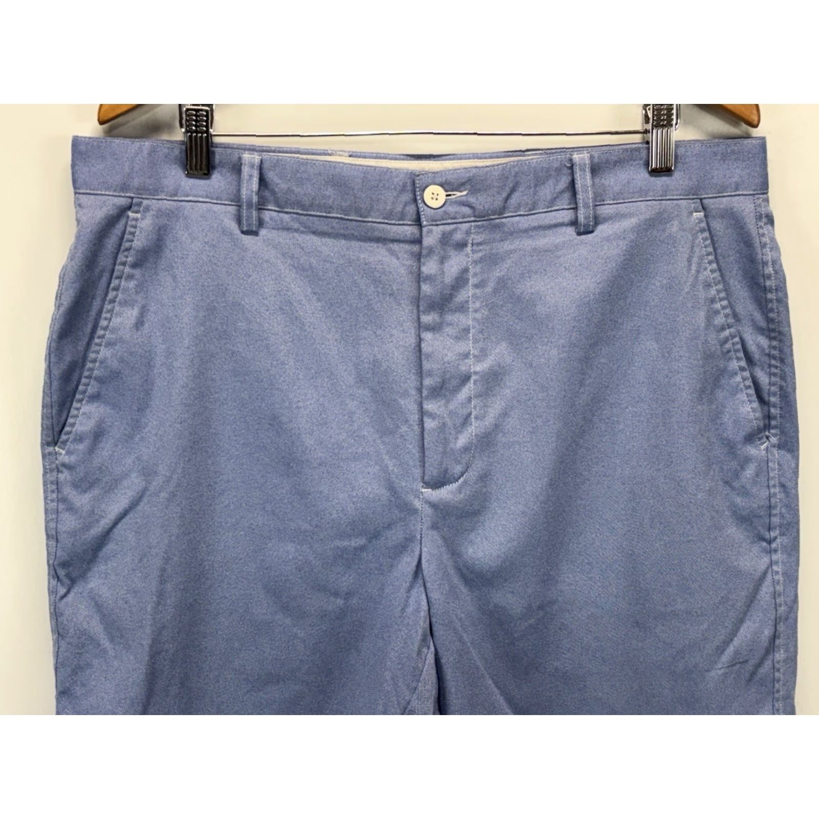 Footjoy FootJoy Mens Golf Shorts 38x9.5 Blue Chino Casual Performance Stretch Nylon Preppy Sports Size US 38 / EU 54 - 2 Thumbnail