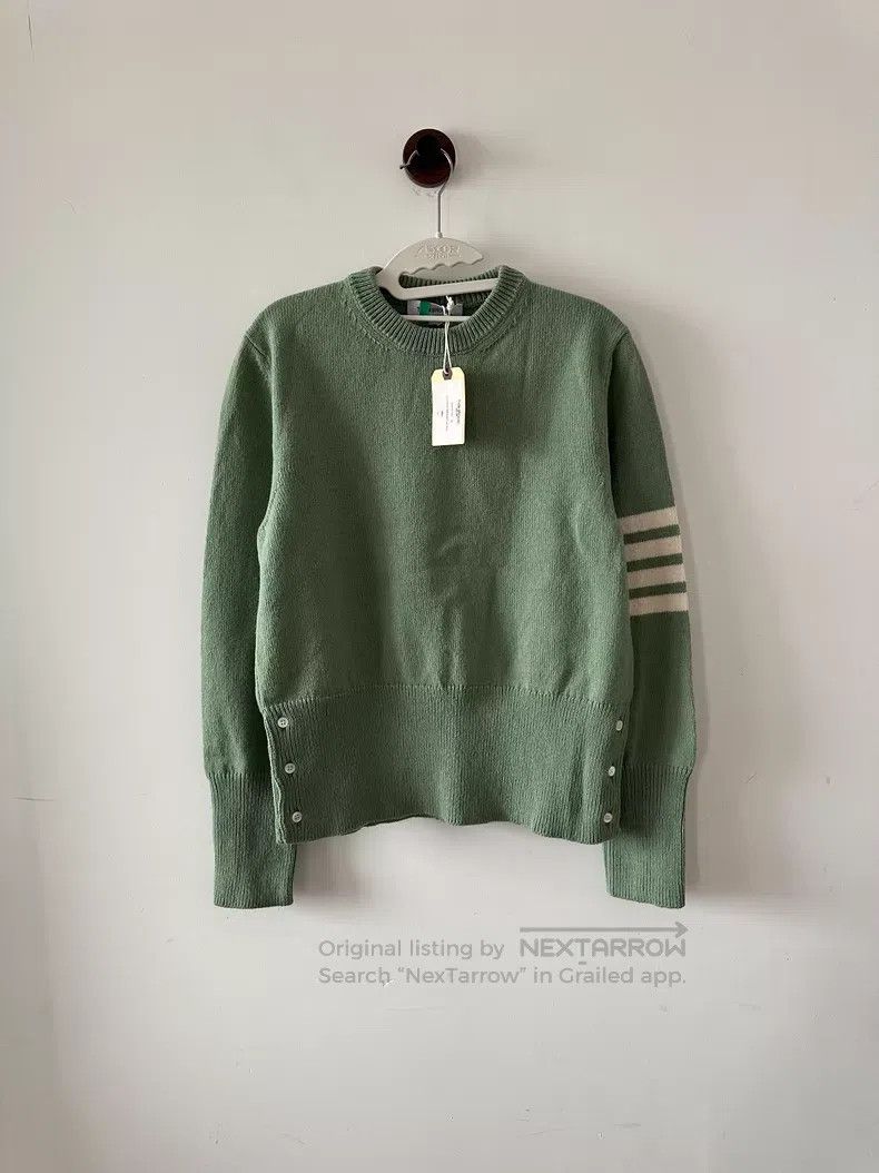 Thom Browne Thom Browne Green sweater Size US S / EU 44-46 / 1 - 1 Thumbnail