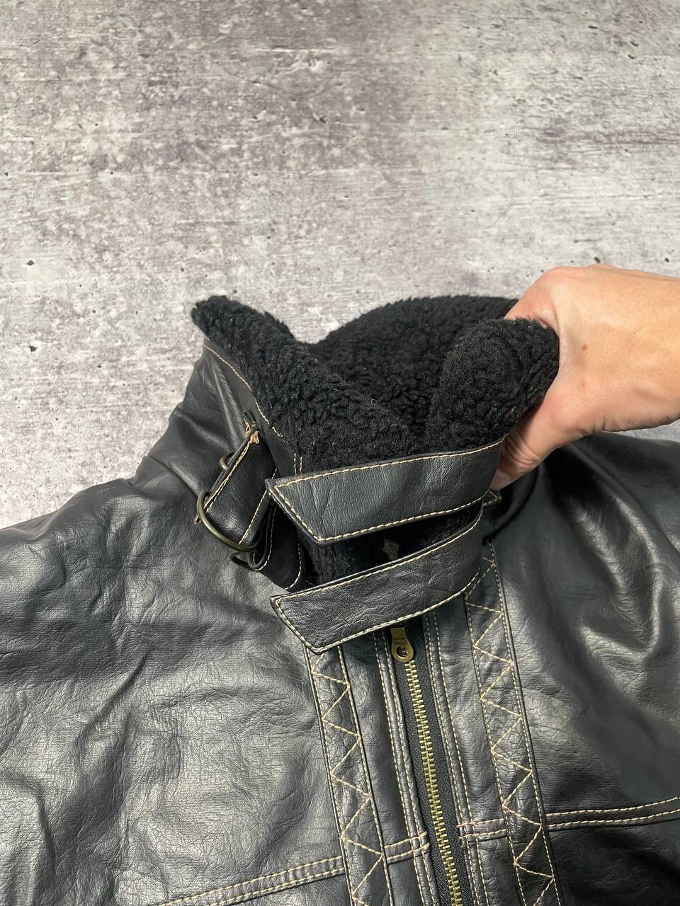 Vintage Vintage Crazy Metro Leather Shearling Shipskin Jacket Y2K Size US M / EU 48-50 / 2 - 5 Thumbnail