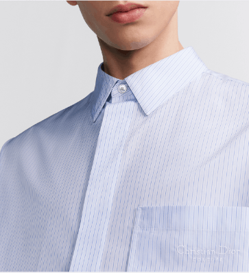 Dior o1w1db10625 Christian Dior Embroidery Shirt in Light Blue Size US L / EU 52-54 / 3 - 4 Thumbnail