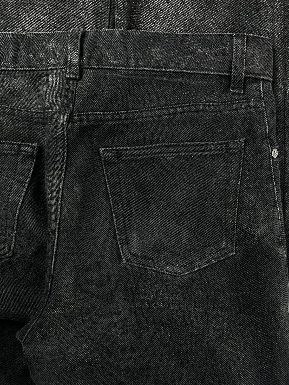Helmut Lang SS99 Helmut Lang Wax Coated Denim Jeans Thrashed Size US 31 - 8 Thumbnail